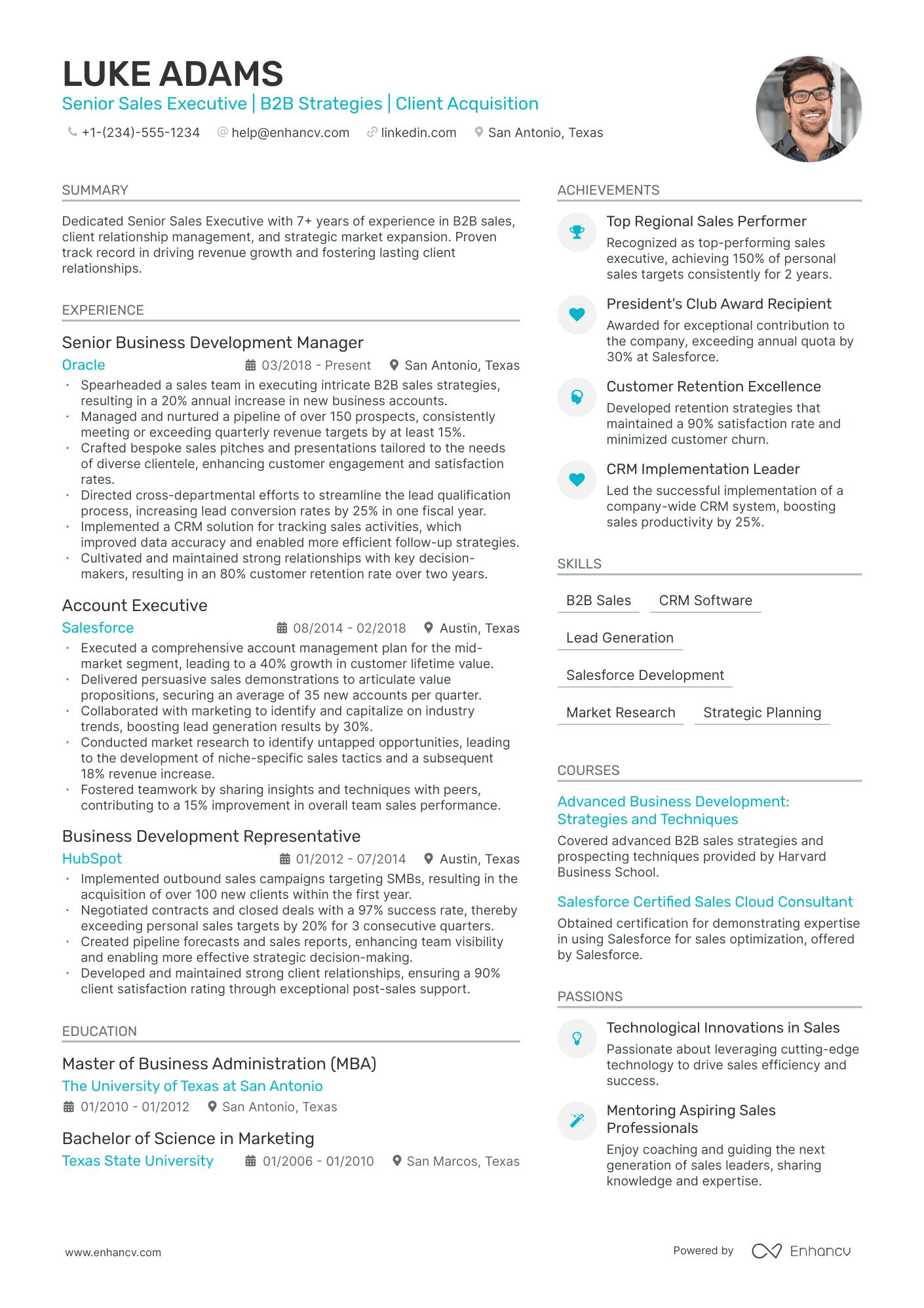 5 Senior Sales Executive Resume Examples & Guide for 2024