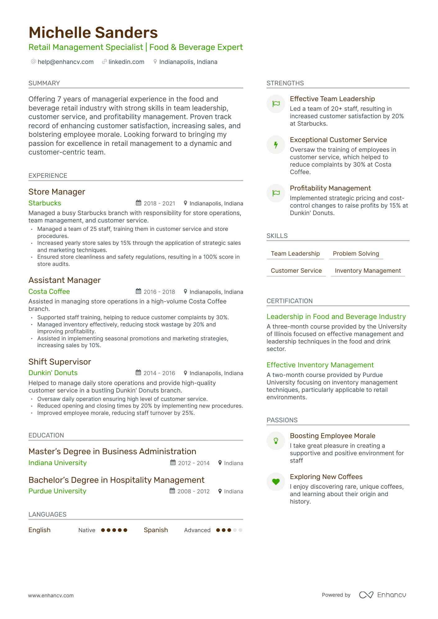 5 Coffee Shop Resume Examples amp - AHR0cHM6Ly9jZG4uZW5oYW5jdi5jb20vcHJlZGVmaW5lZC1leGFtcGxlcy9lclVCOFpEeHQ5WEJBZEprQWk3Tkc4aWU4azdoejZkQ0RFVmEwb3EzL2ltYWdlLnBuZw~~. 