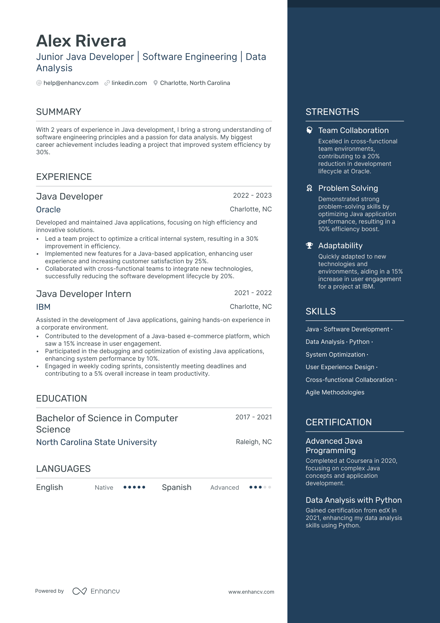 8 Java Developer Resume Examples & Guide for 2025