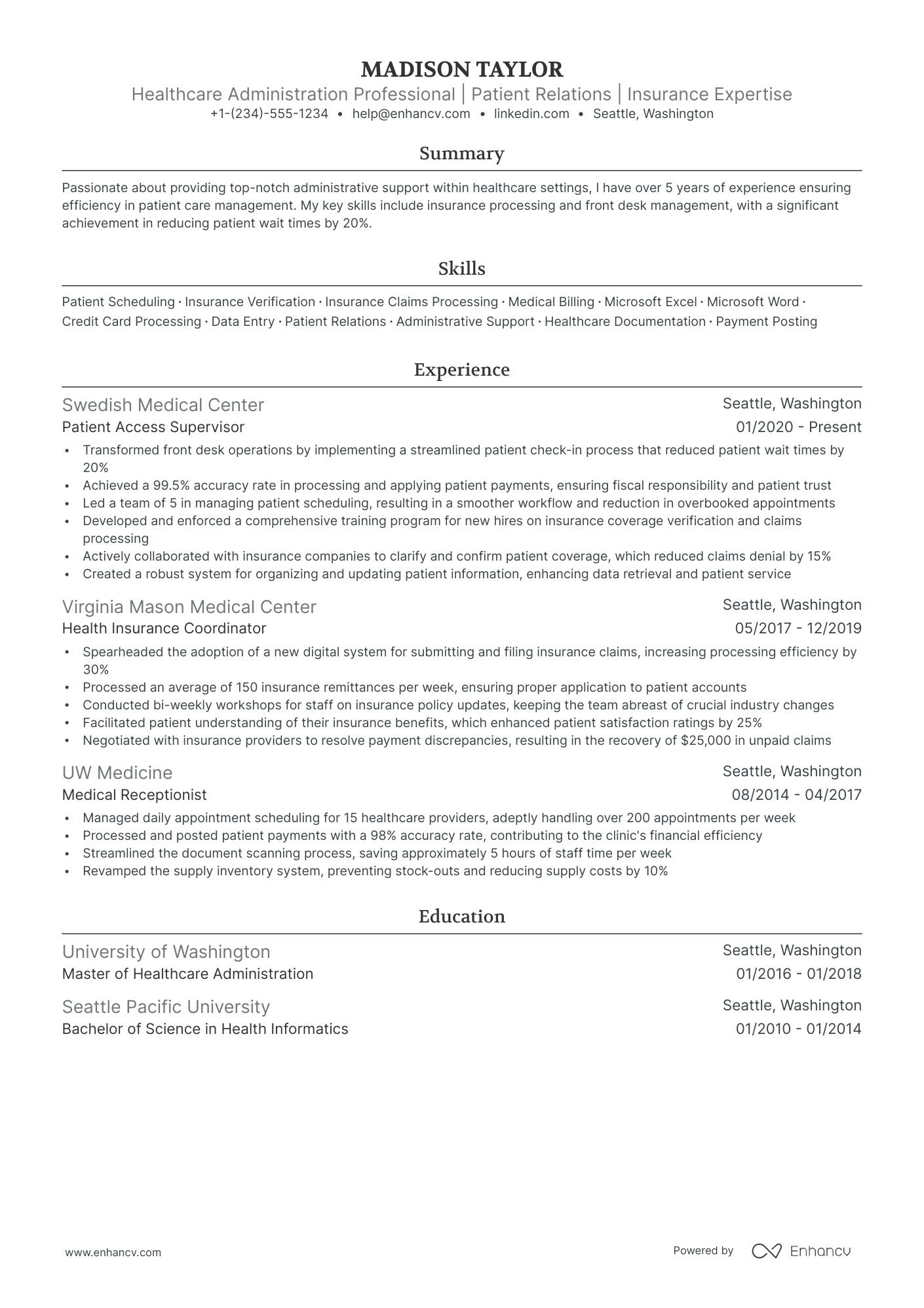 5 Chiropractic Office Manager Resume Examples & Guide for 2024