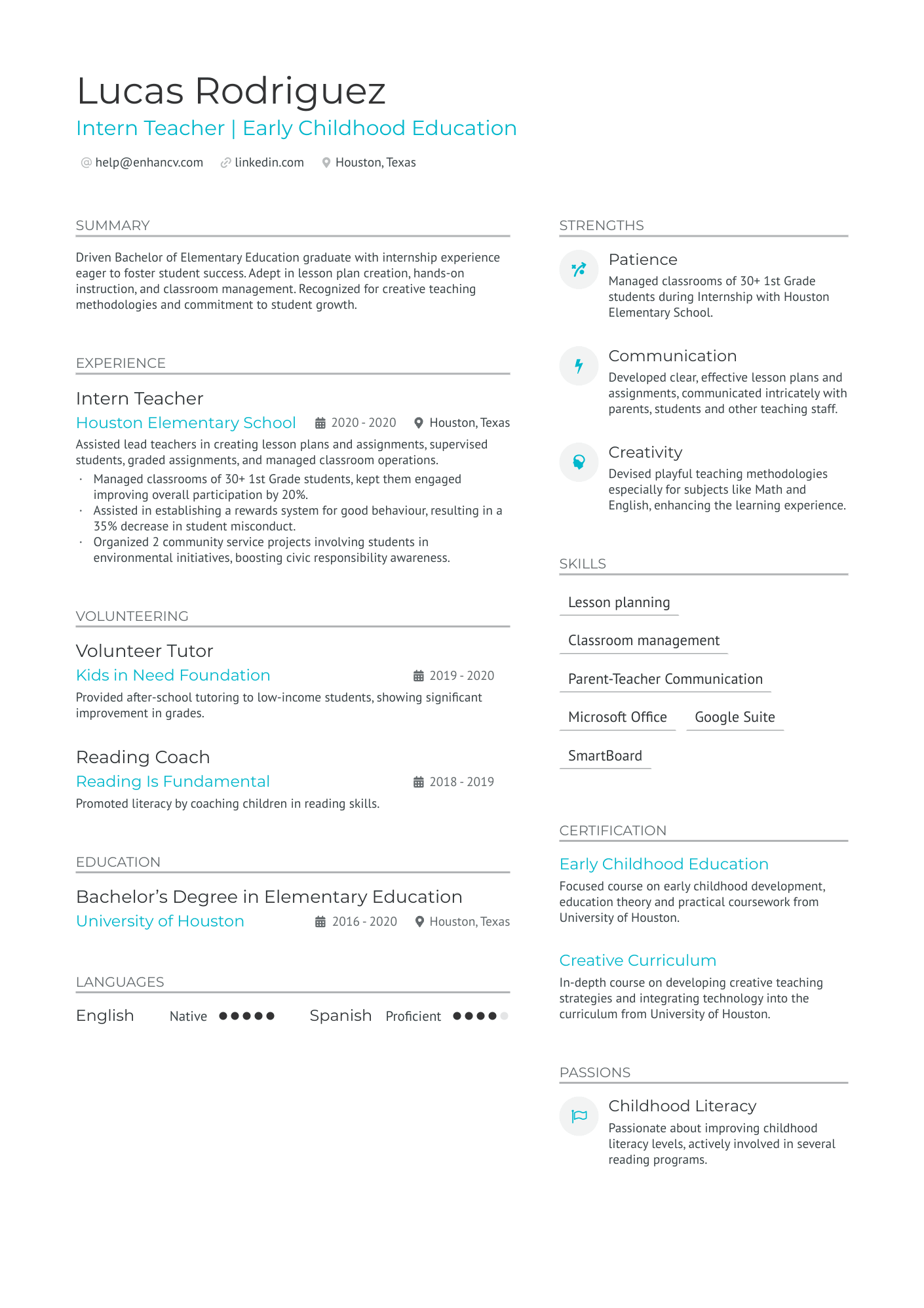 6 First Year Teacher Resume Examples & Guide for 2024