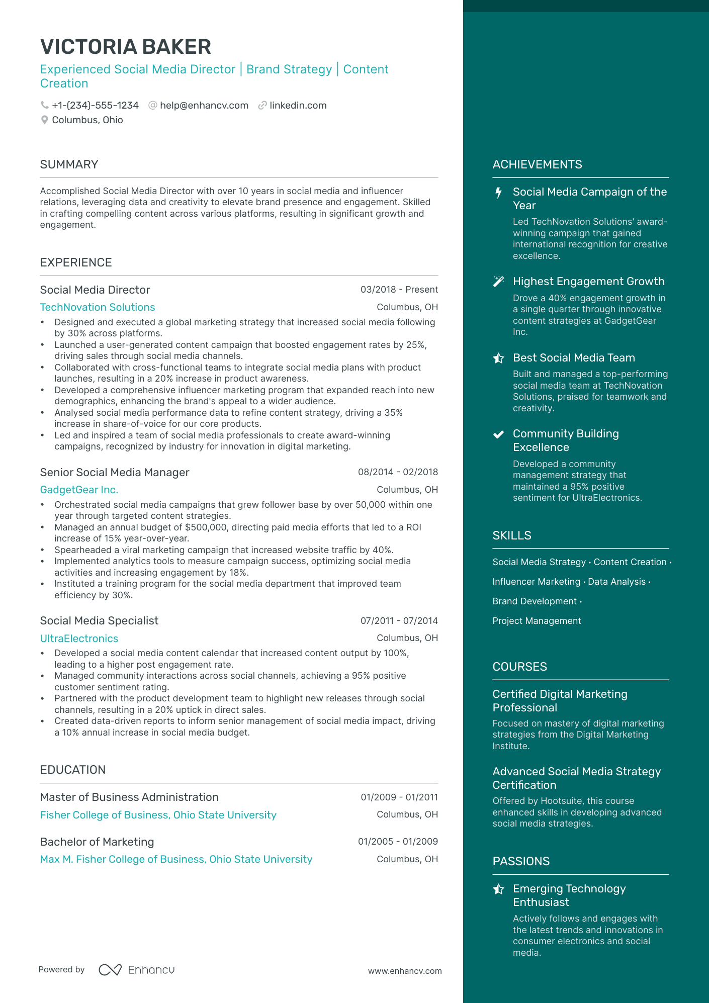 5 Social Media Director Resume Examples & Guide for 2024