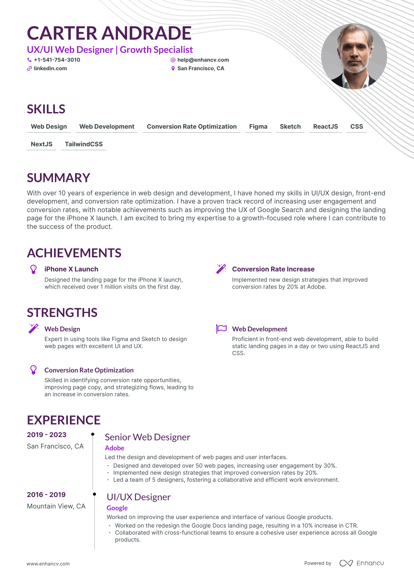 5 Web Designer Resume Examples & Guide for 2024