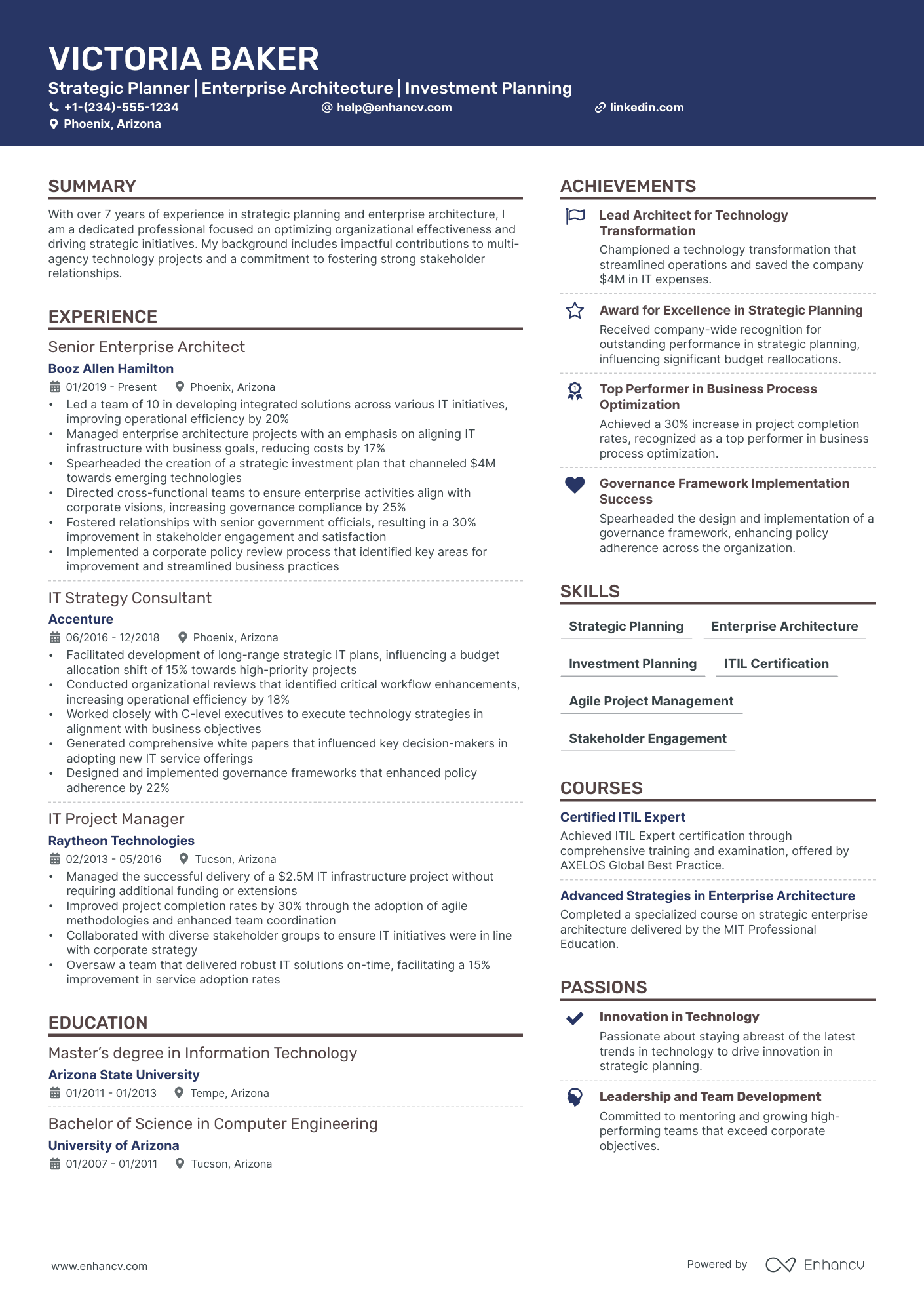 5 Strategic Planning Manager Resume Examples & Guide for 2024