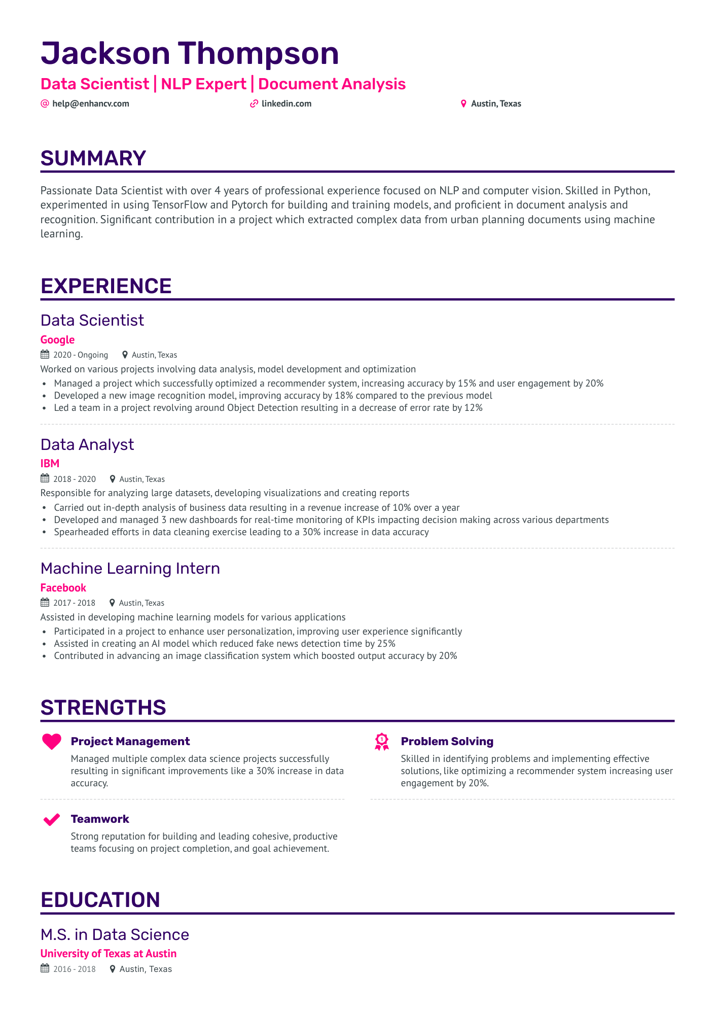 14 Data Scientist Resume Examples & Guide For 2024