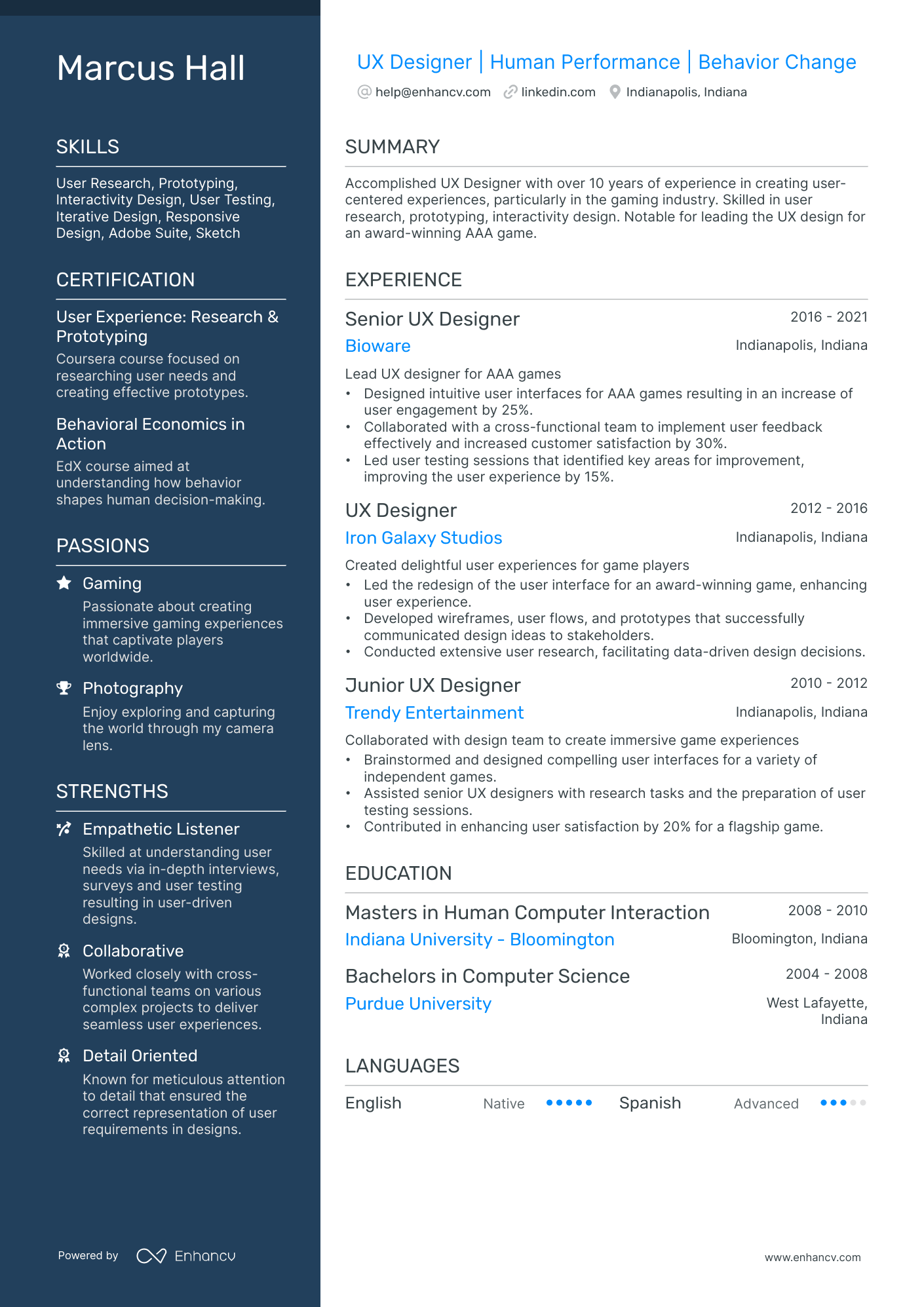 10 Senior UX Designer Resume Examples, Templates & Guide for 2026