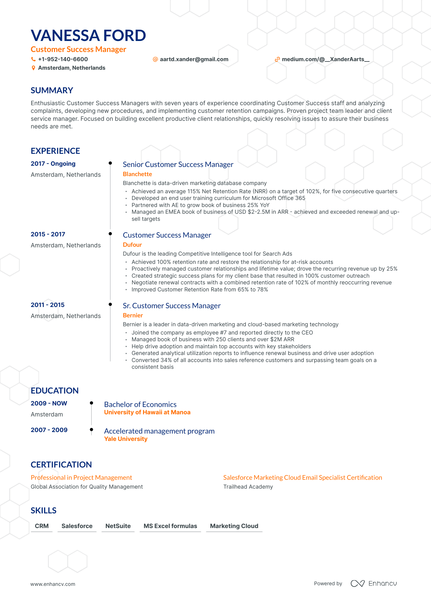 Customer Service Manager Resume Examples & Guide for 2023 (Layout ...