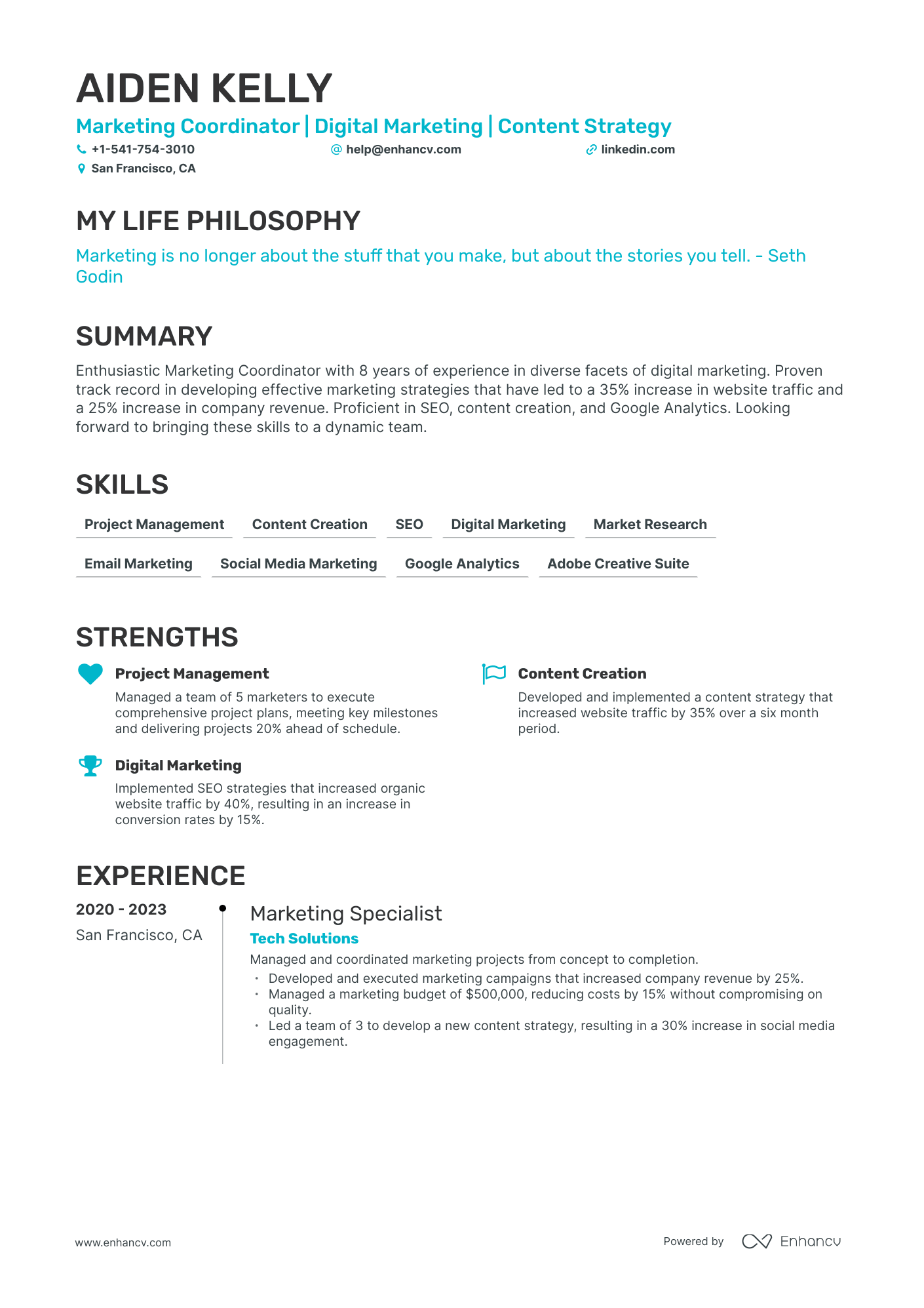 5 Marketing Coordinator Resume Examples & Guide for 2023