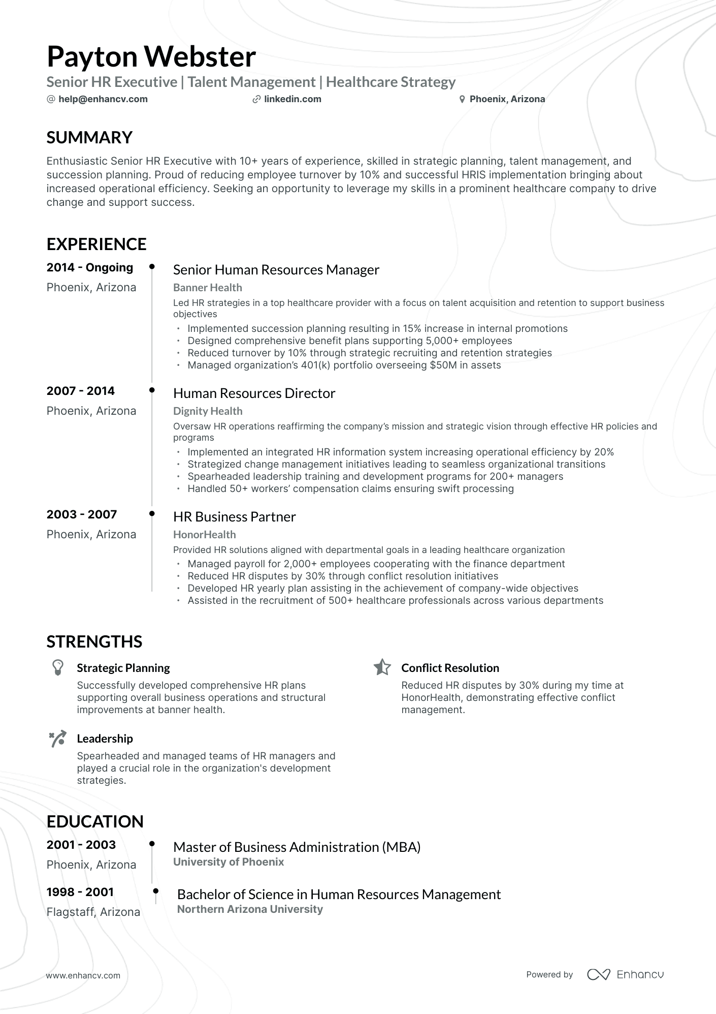 5 Chief Human Resources Officer Resume Examples & Guide for 2024