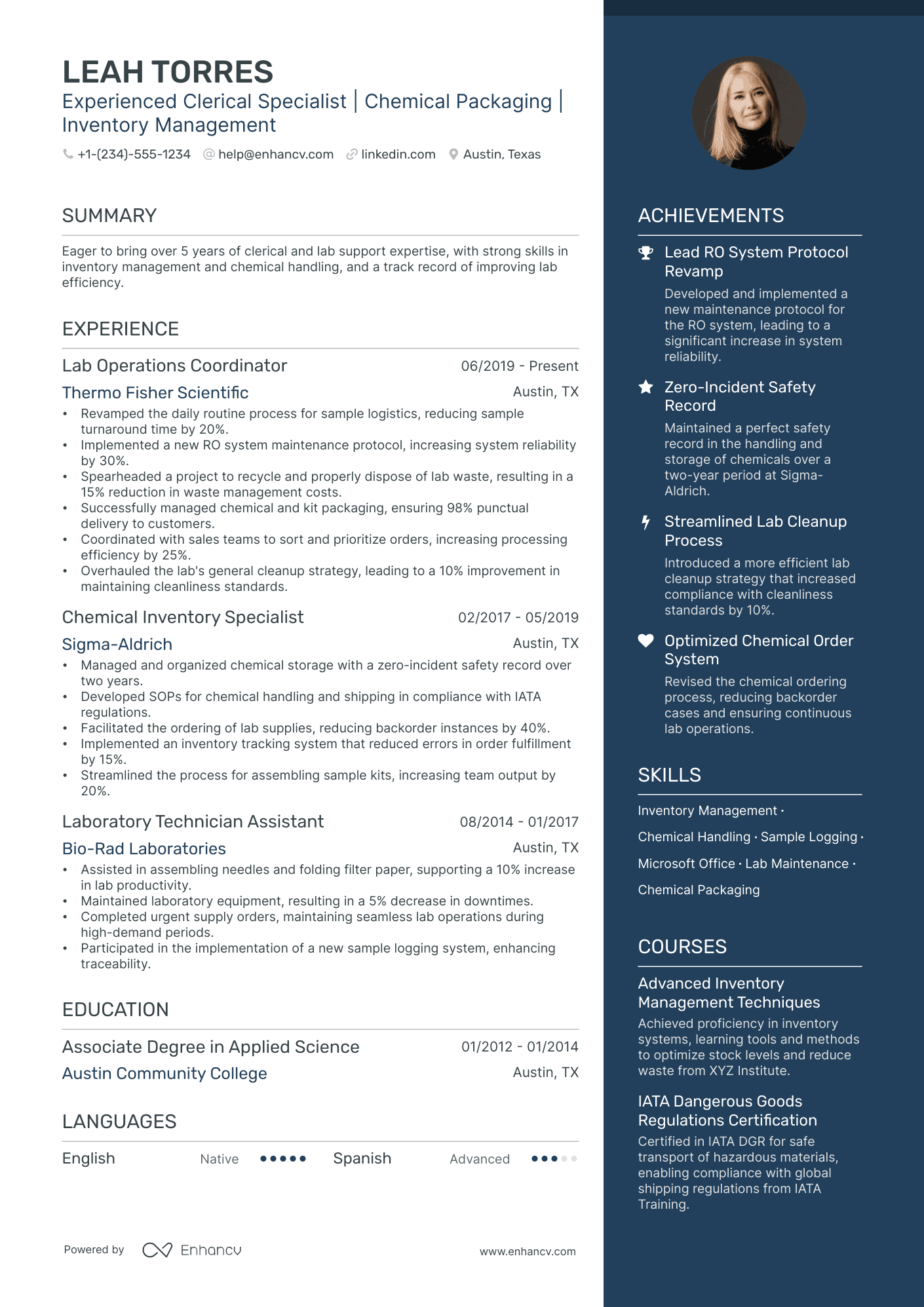 5 Lab Assistant Resume Examples & Guide for 2024