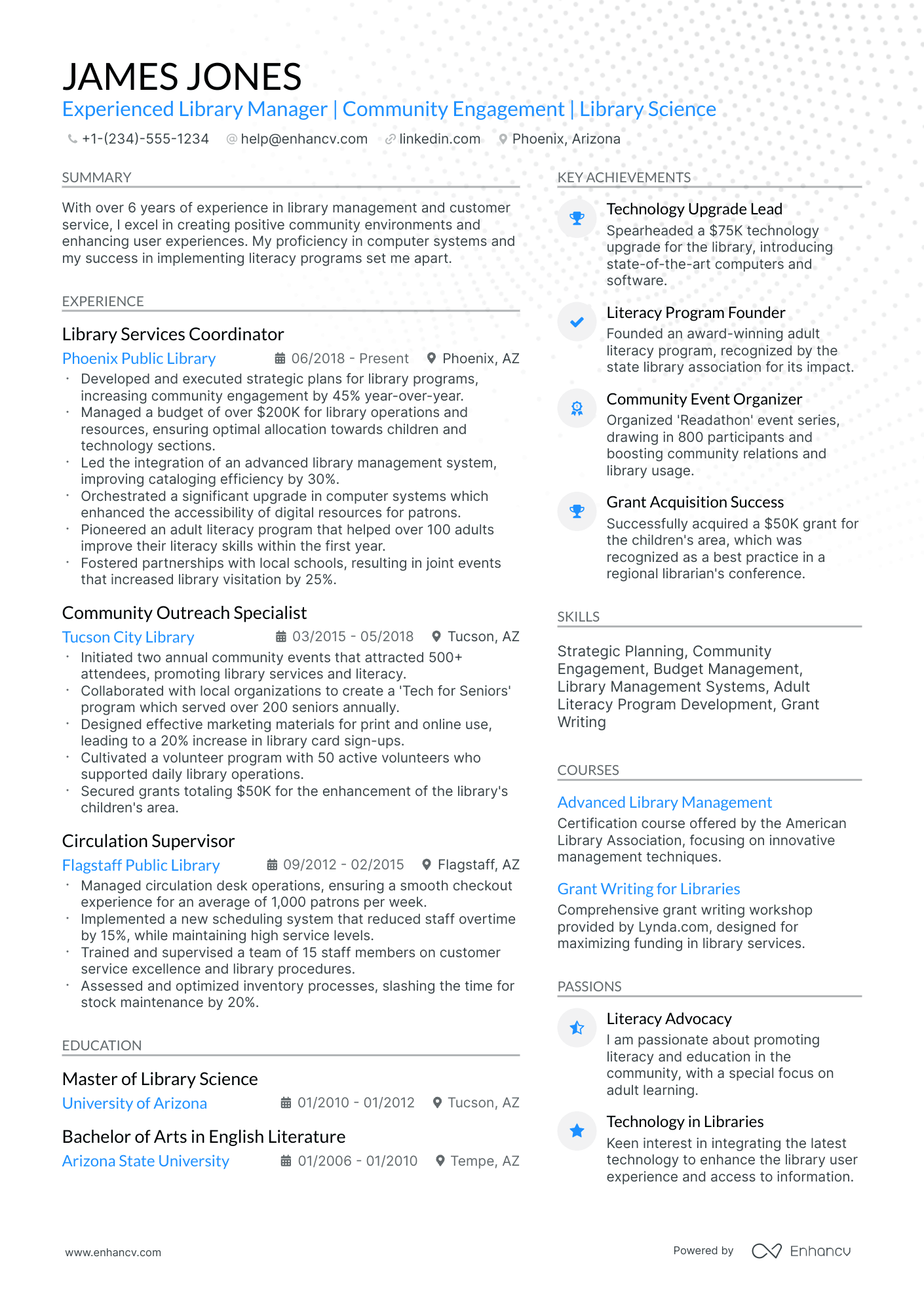 Library Director Bio 10 Library Director Resume Examples & Guide for 2026