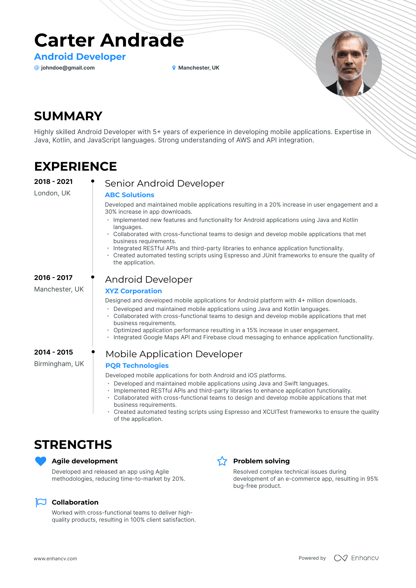 5 Android Developer Resume Examples & Guide for 2023