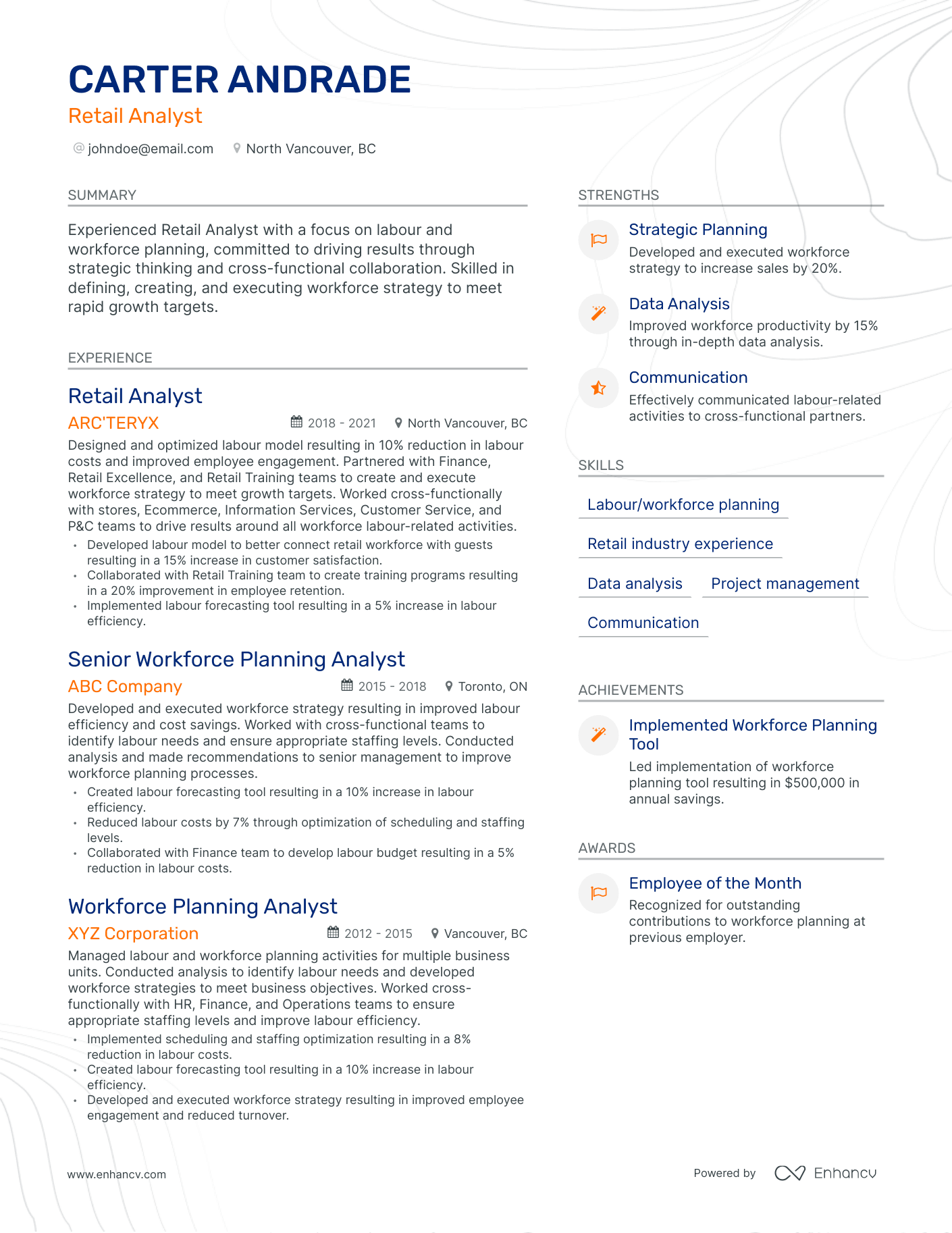 5 Business Analyst Retail Resume Examples & Guide for 2023