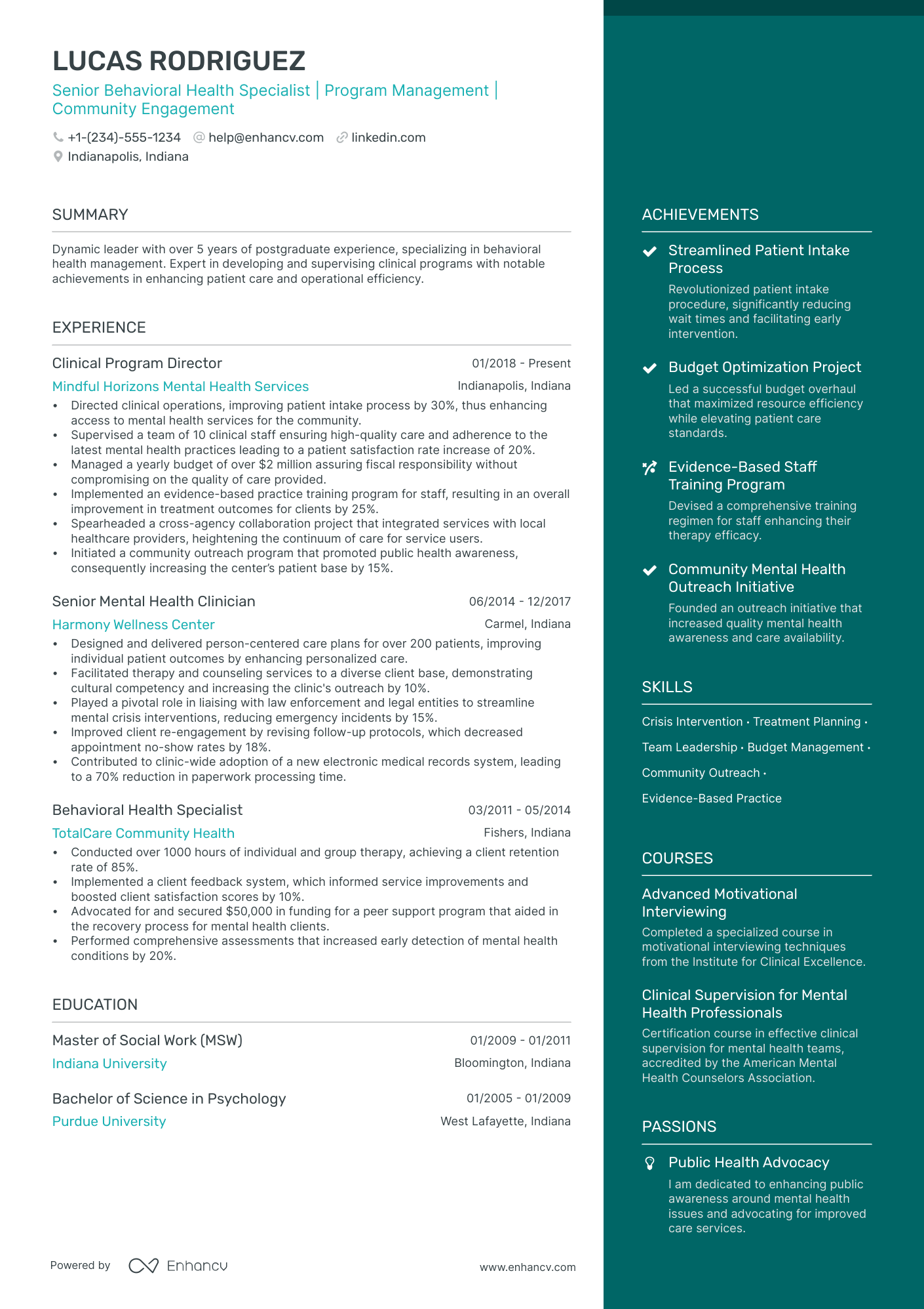 5 Mental Health Program Manager Resume Examples & Guide for 2024