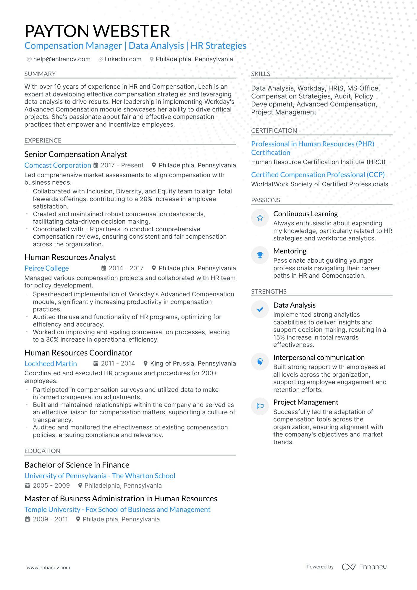 10 Compensation Manager Resume Examples & Guide for 2026
