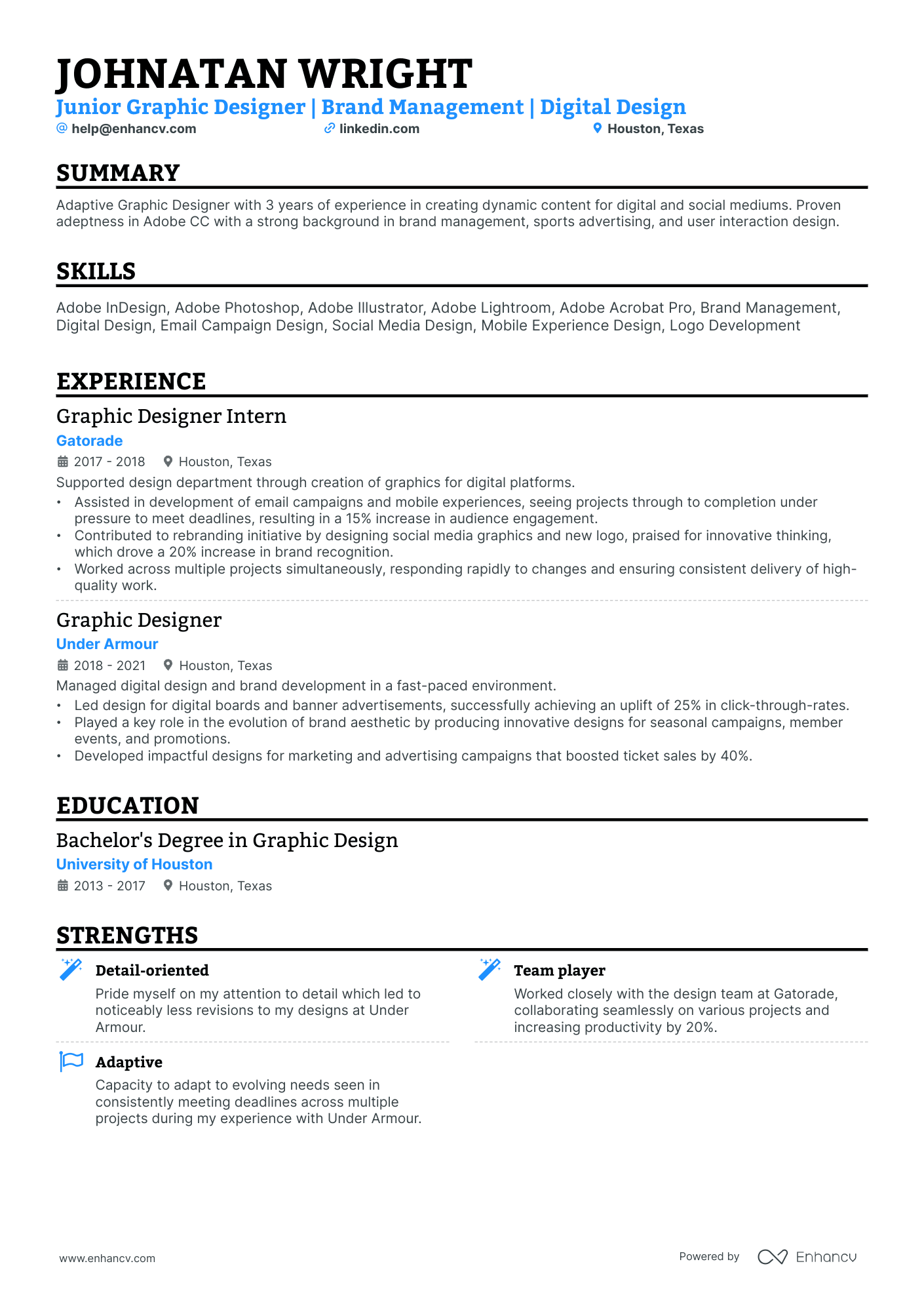 10 Junior Graphic Designer Resume Examples & Guide for 2025