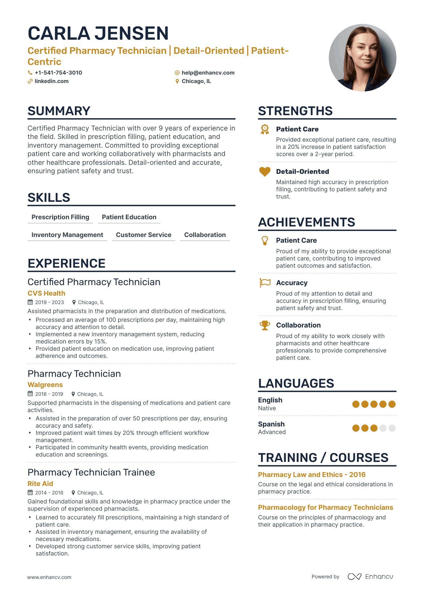 10 Pharmacist Resume Examples & Guide for 2024