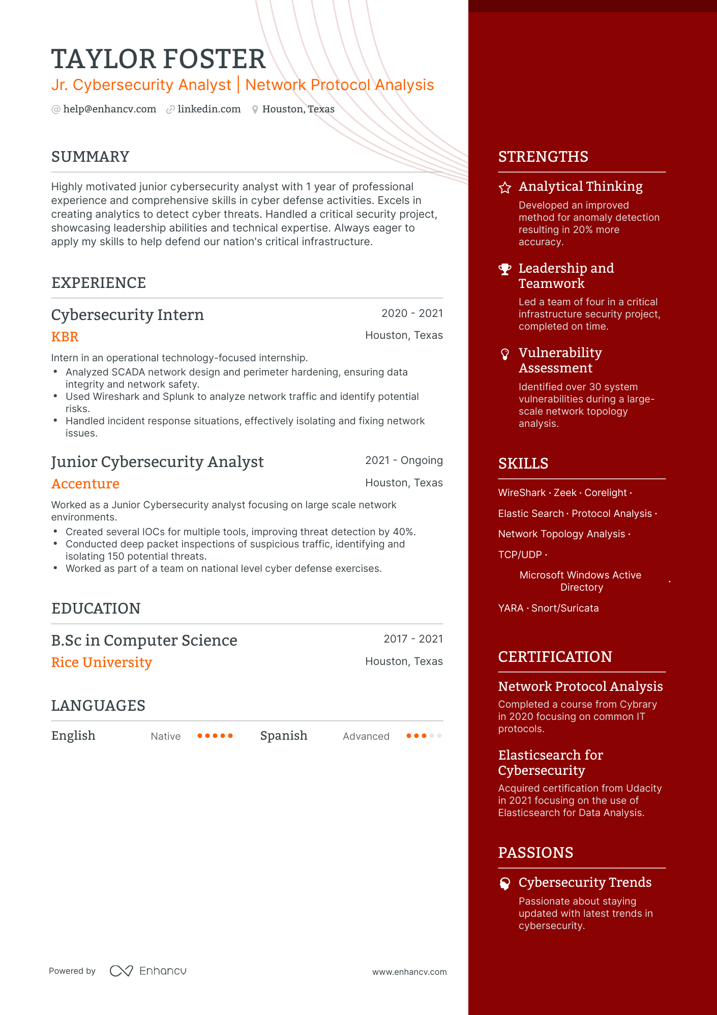 5 Junior Cyber Security Analyst Resume Examples & Guide for 2024