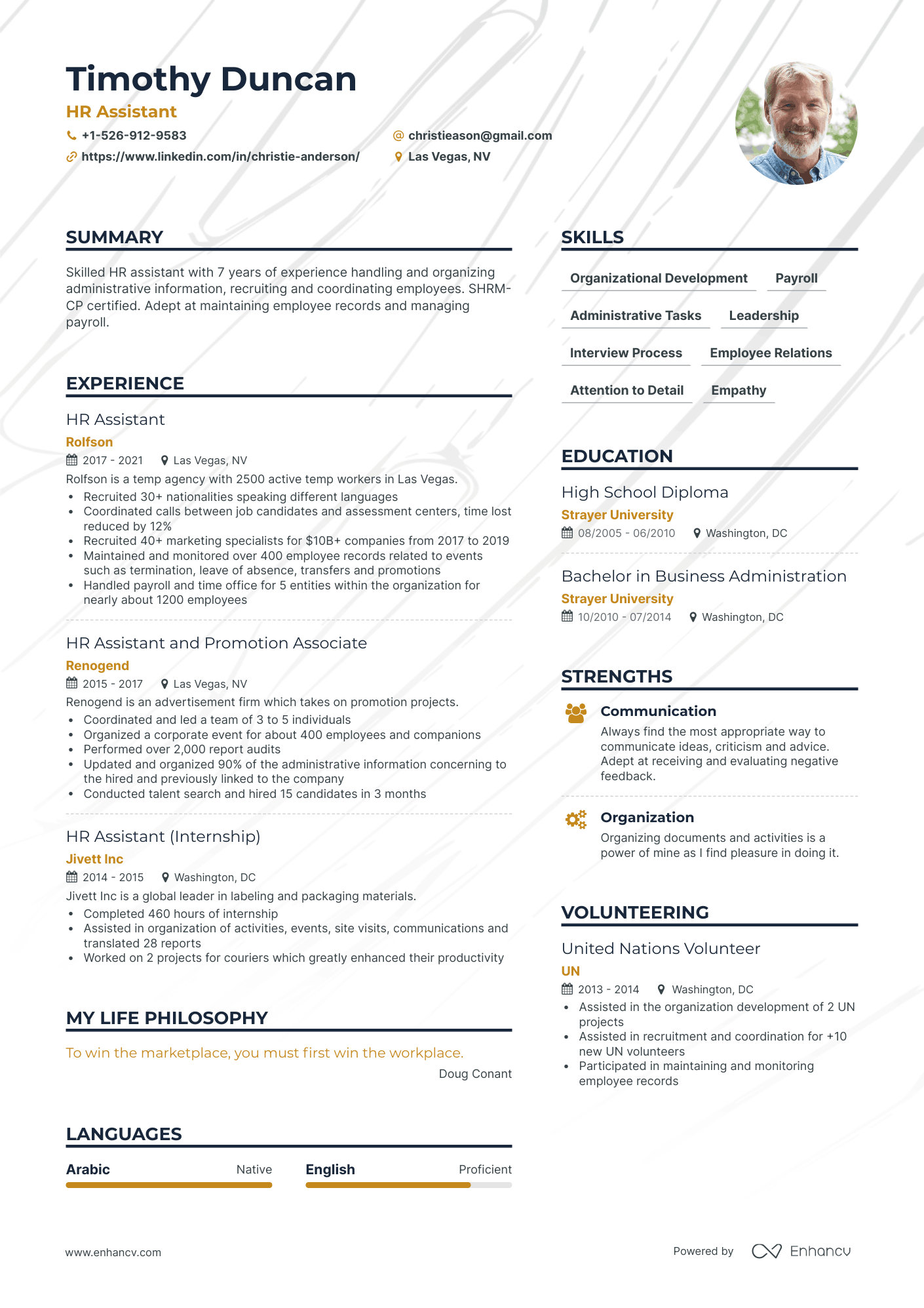 keywords for human resources assistant resume