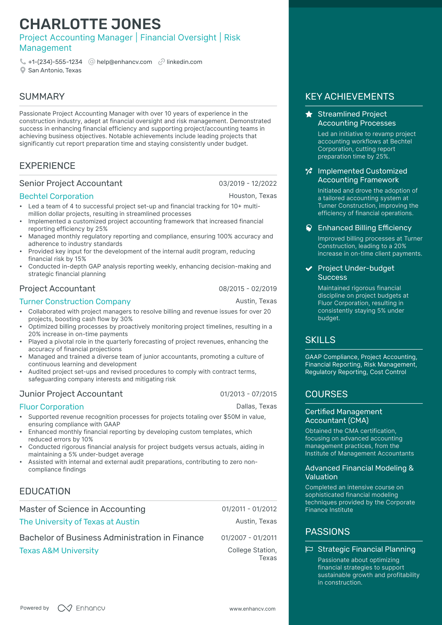10 Project Accounting Resume Examples, Templates & Guide for 2026