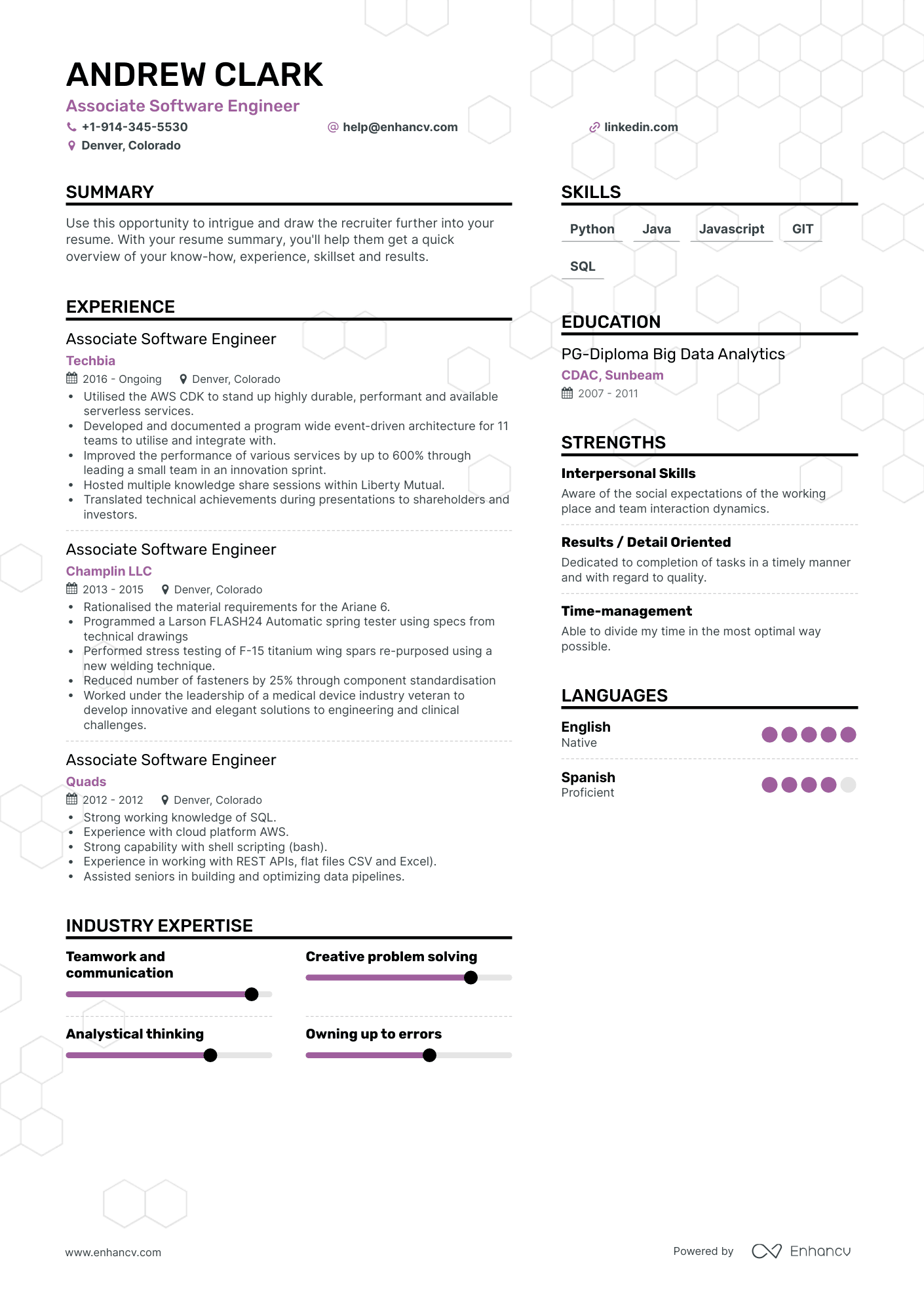 Associate Software Engineer Resume Examples & Guide for 2023 (Layout ...