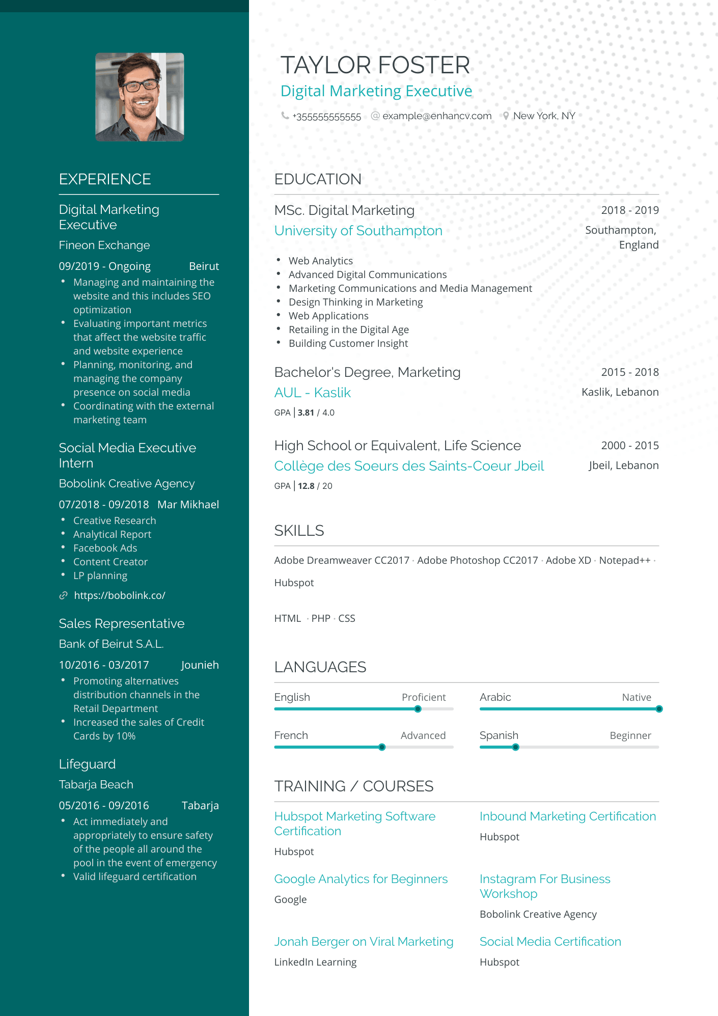 13 Digital Marketing Resume Examples & Guide for 2024