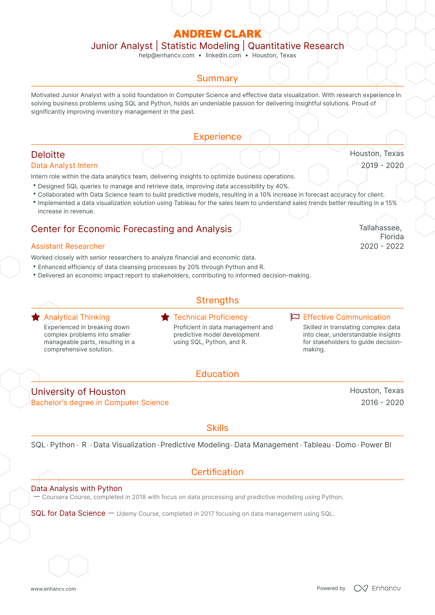 5 Junior Data Analyst Resume Examples & Guide for 2024