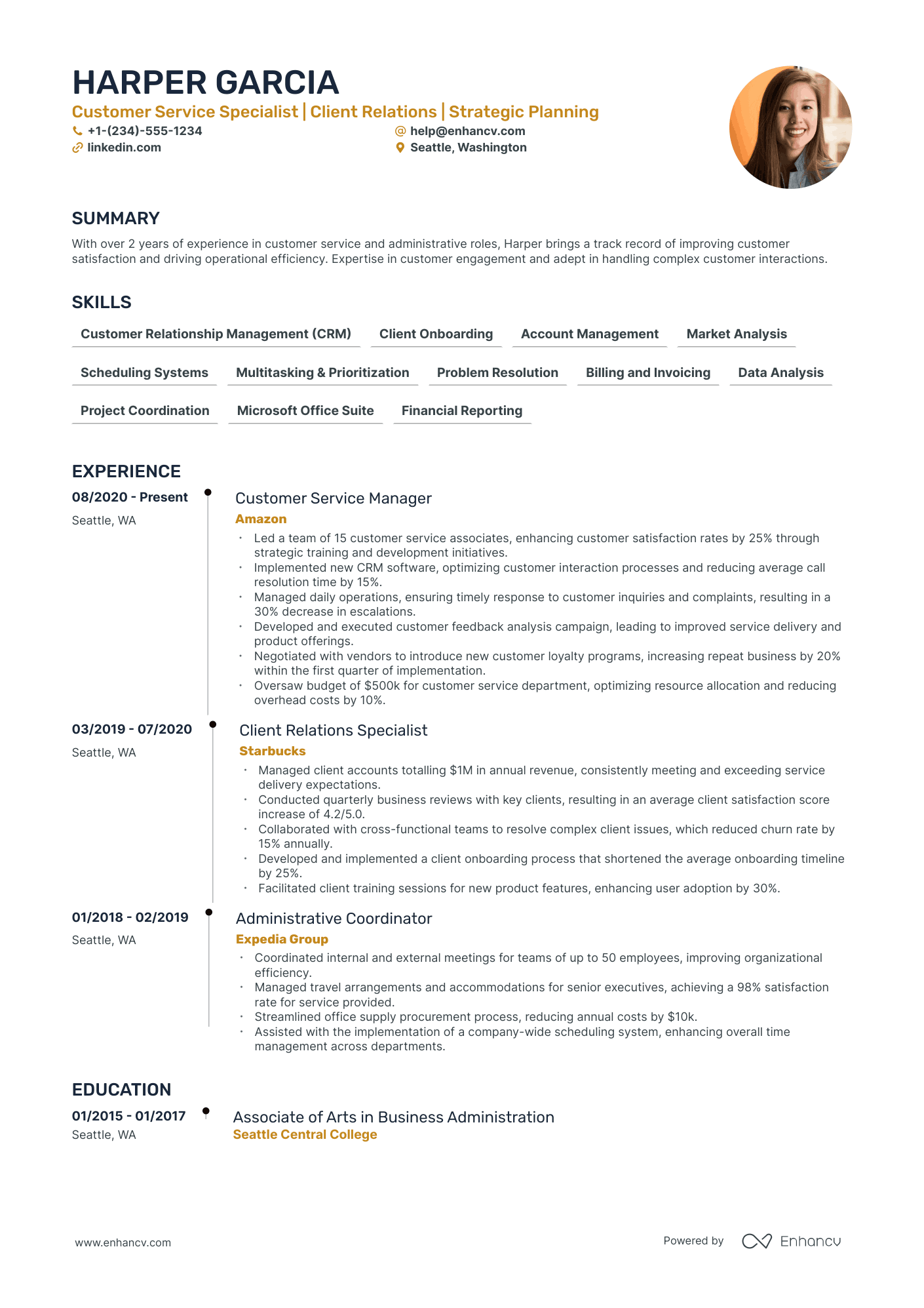 5 Customer Service Retail Resume Examples & Guide for 2024