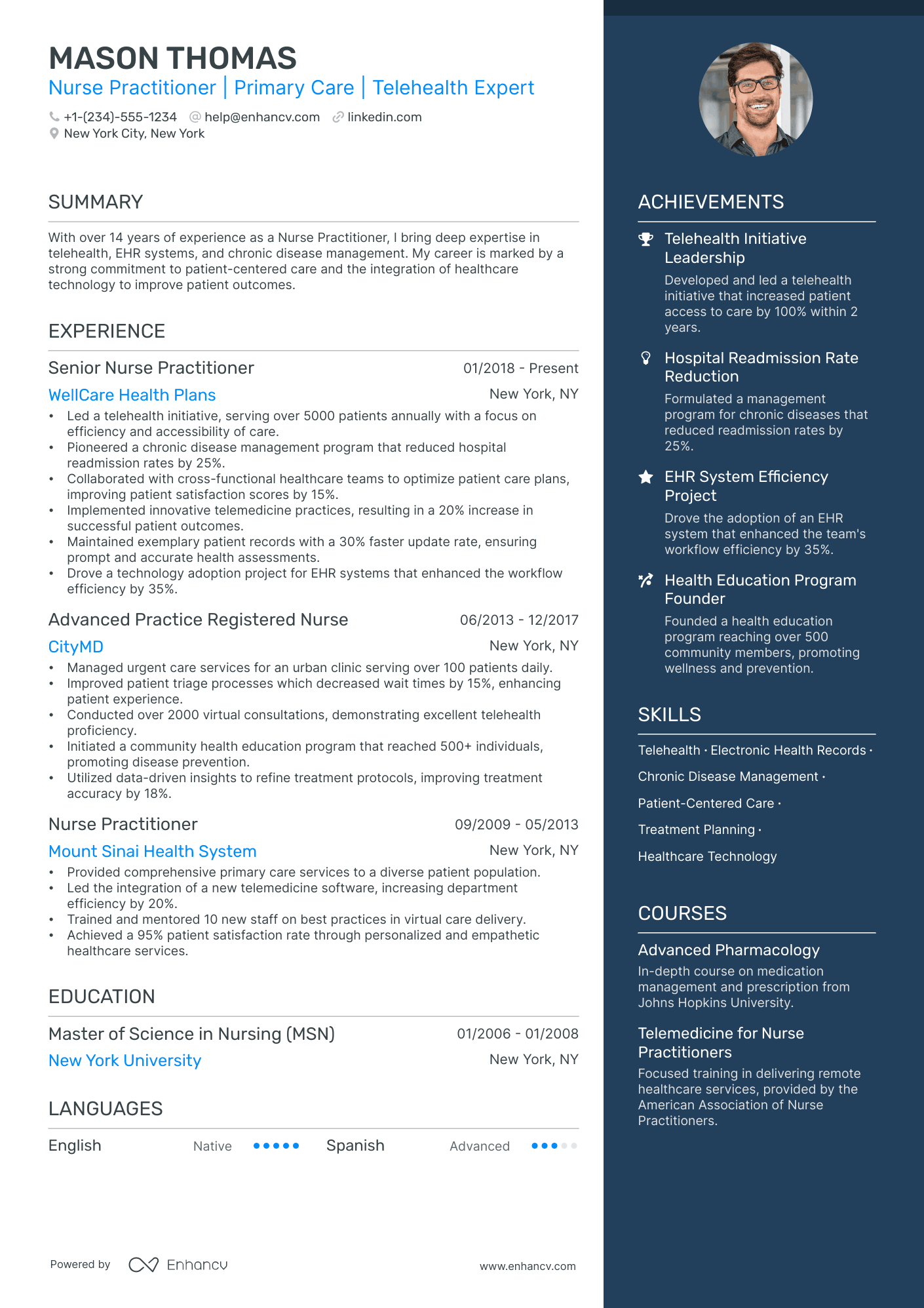 5 Nurse Practitioner Resume Examples & Guide for 2024