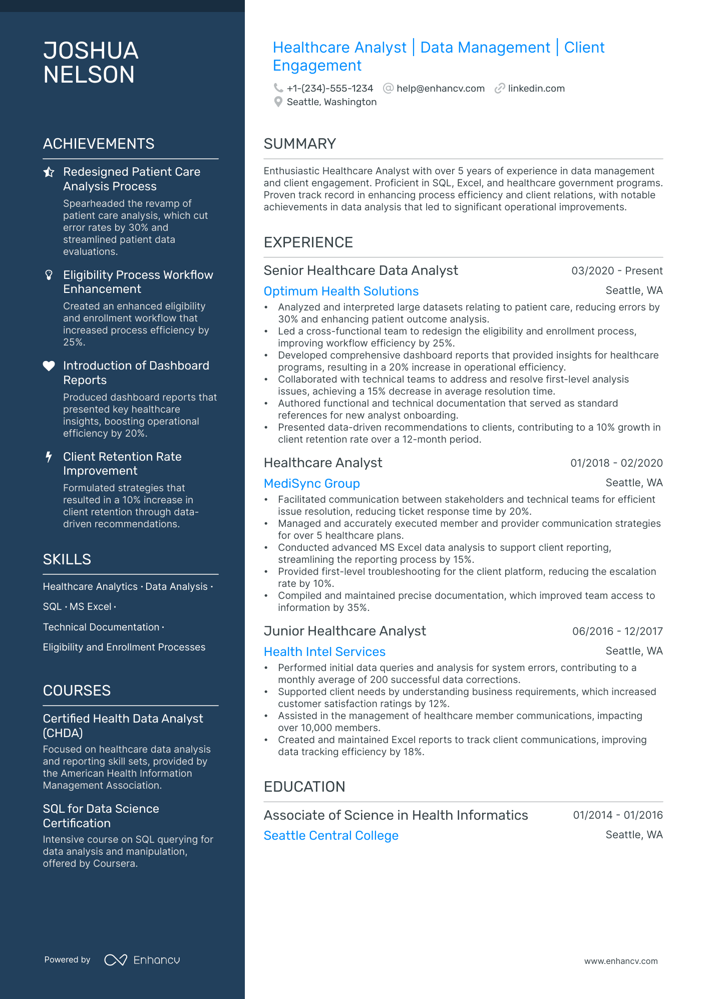 5 Healthcare Business Analyst Resume Examples & Guide for 2024