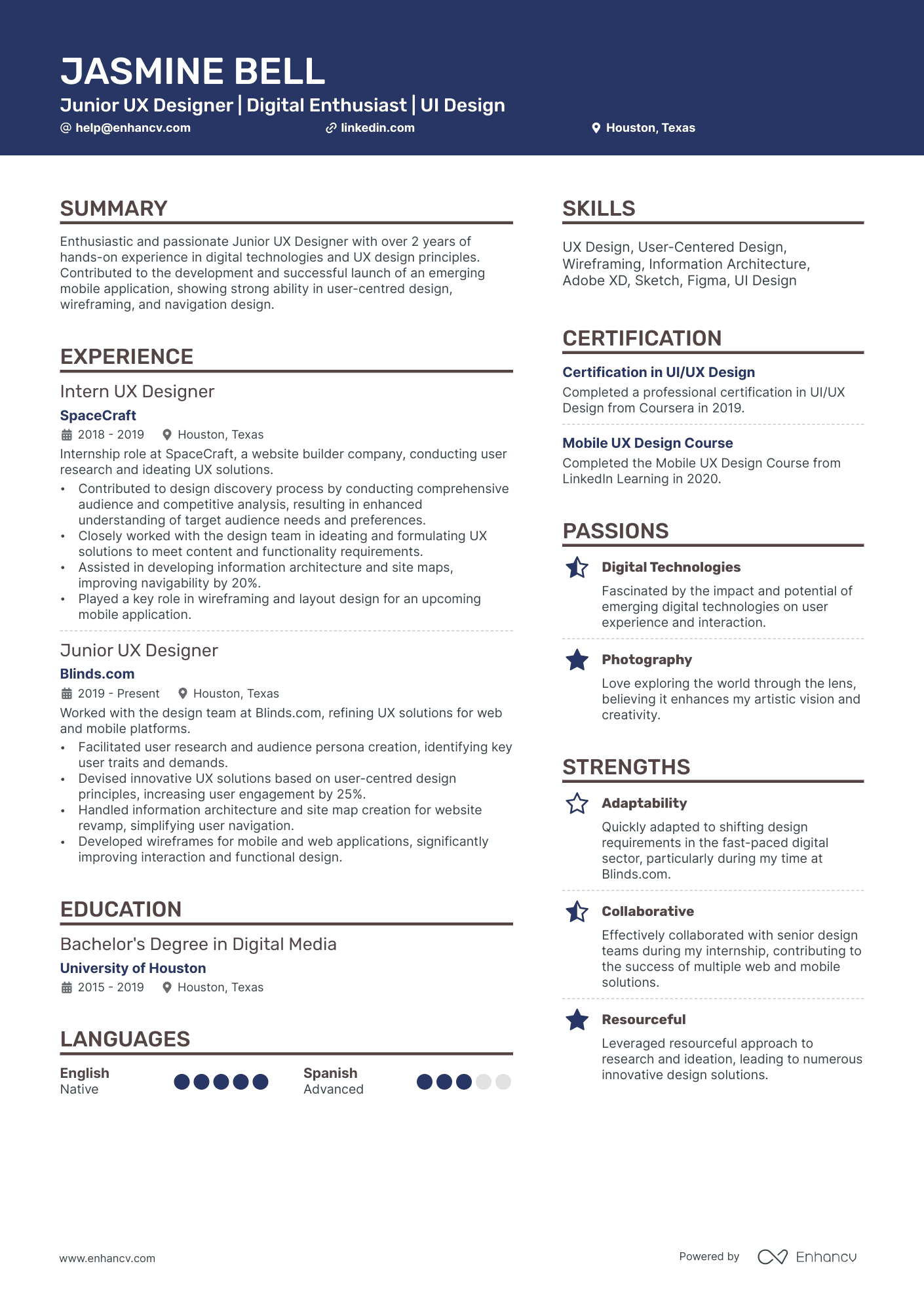 10 Junior UX Designer Resume Examples & Guide for 2026