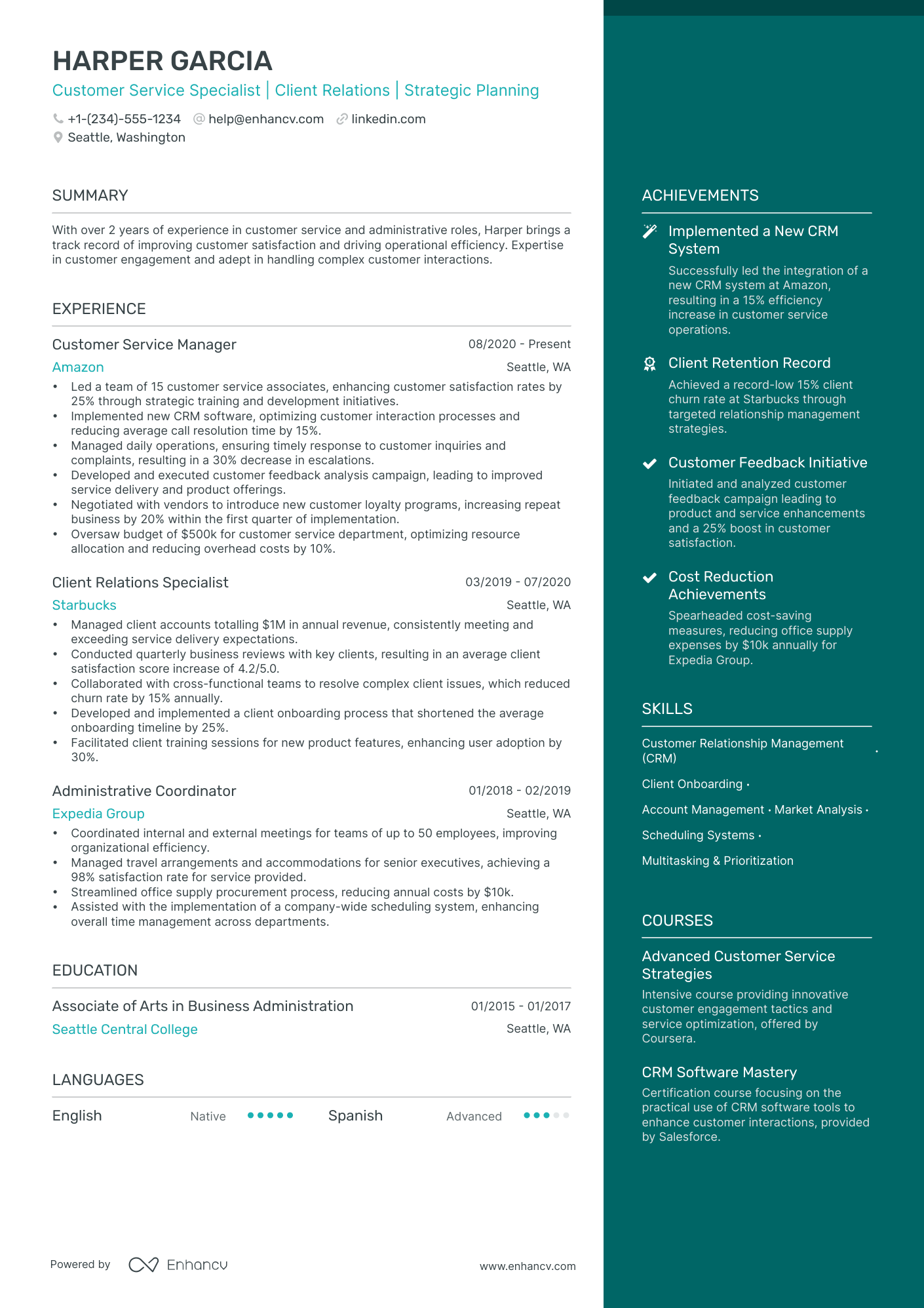 5 Customer Service Retail Resume Examples & Guide for 2024