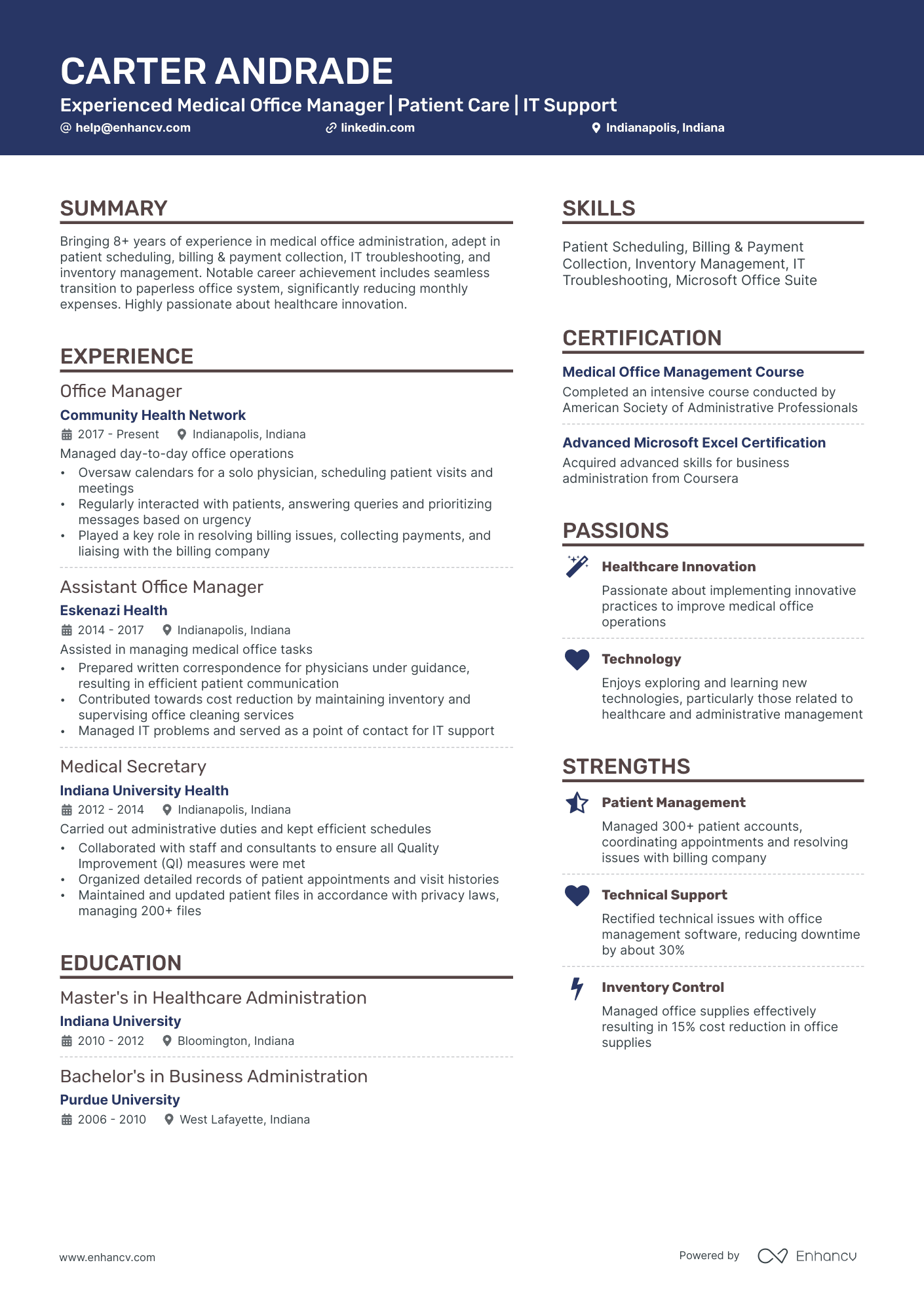 10 Medical Office Manager Resume - AHR0cHM6Ly9jZG4uZW5oYW5jdi5jb20vcHJlZGVmaW5lZC1leGFtcGxlcy9uREVWNTRaOEhzdjVucGJNeWJudmlJRWZ1Y3VYYUp3VFVoeWwzU09OL2ltYWdlLnBuZw~~ 