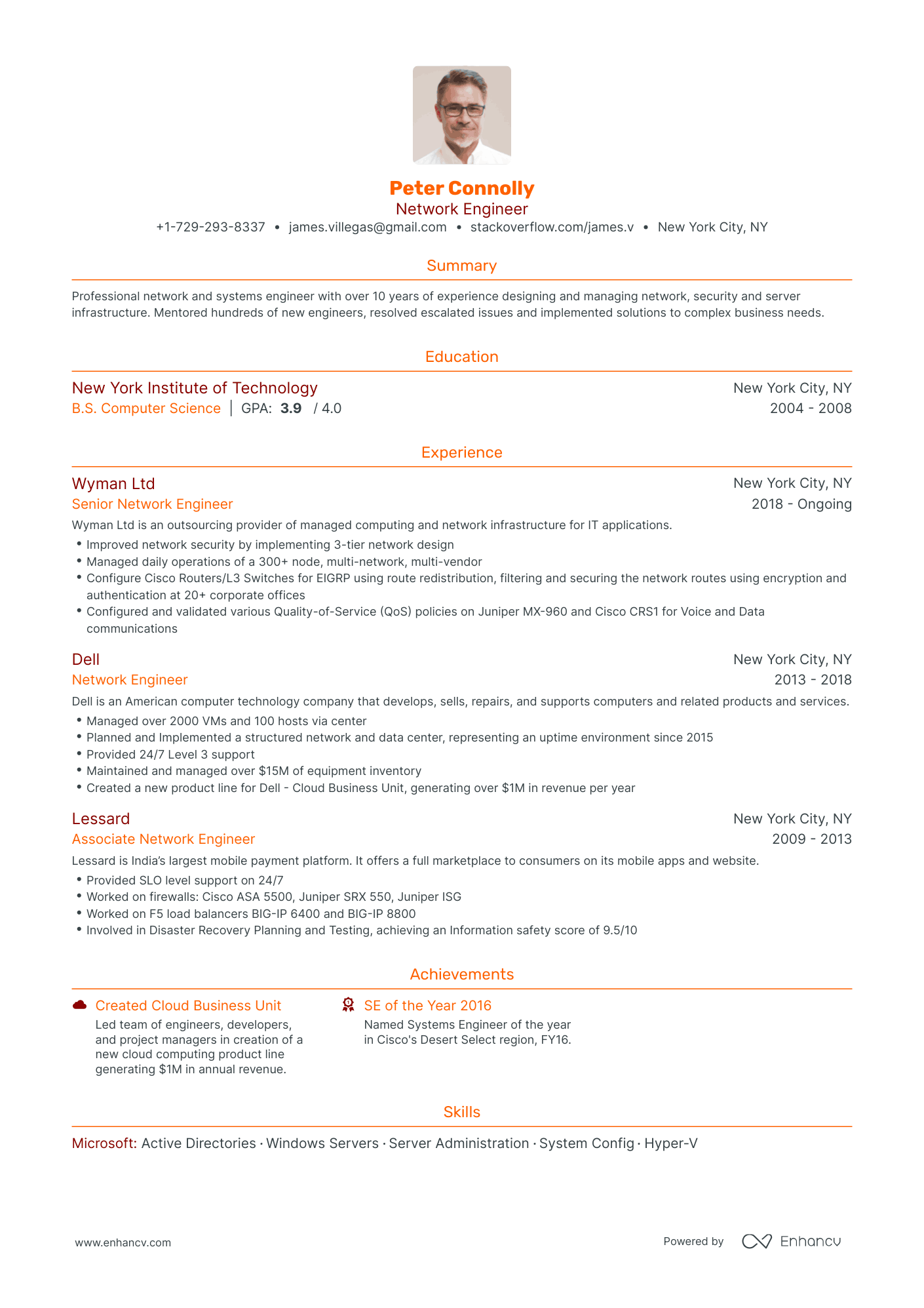 15 Network Engineer Resume Examples & Guide for 2023