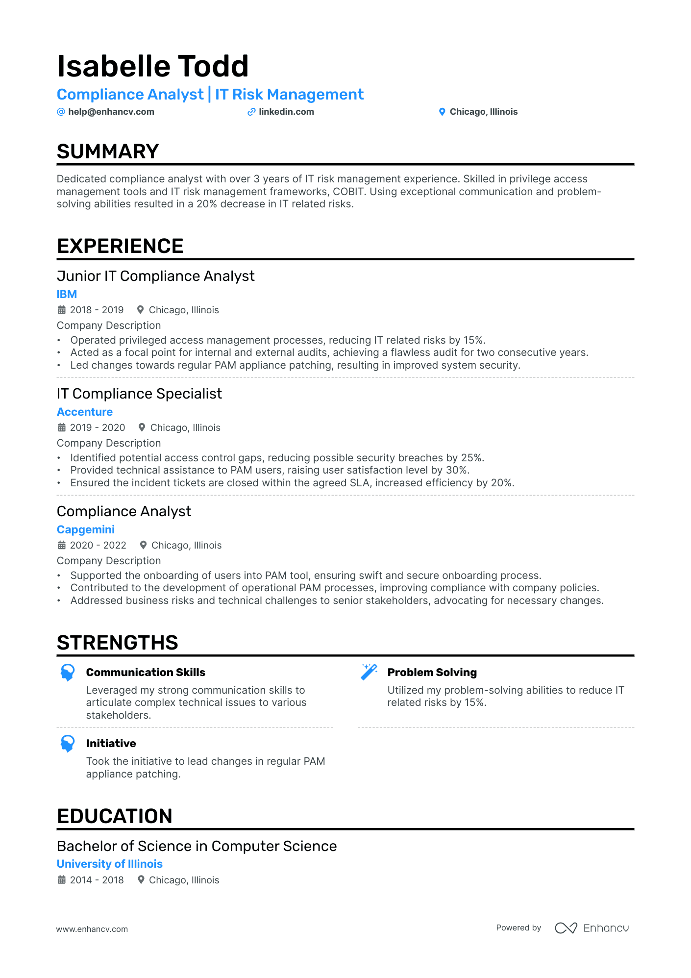 5 Compliance Analyst Resume Examples & Guide for 2024