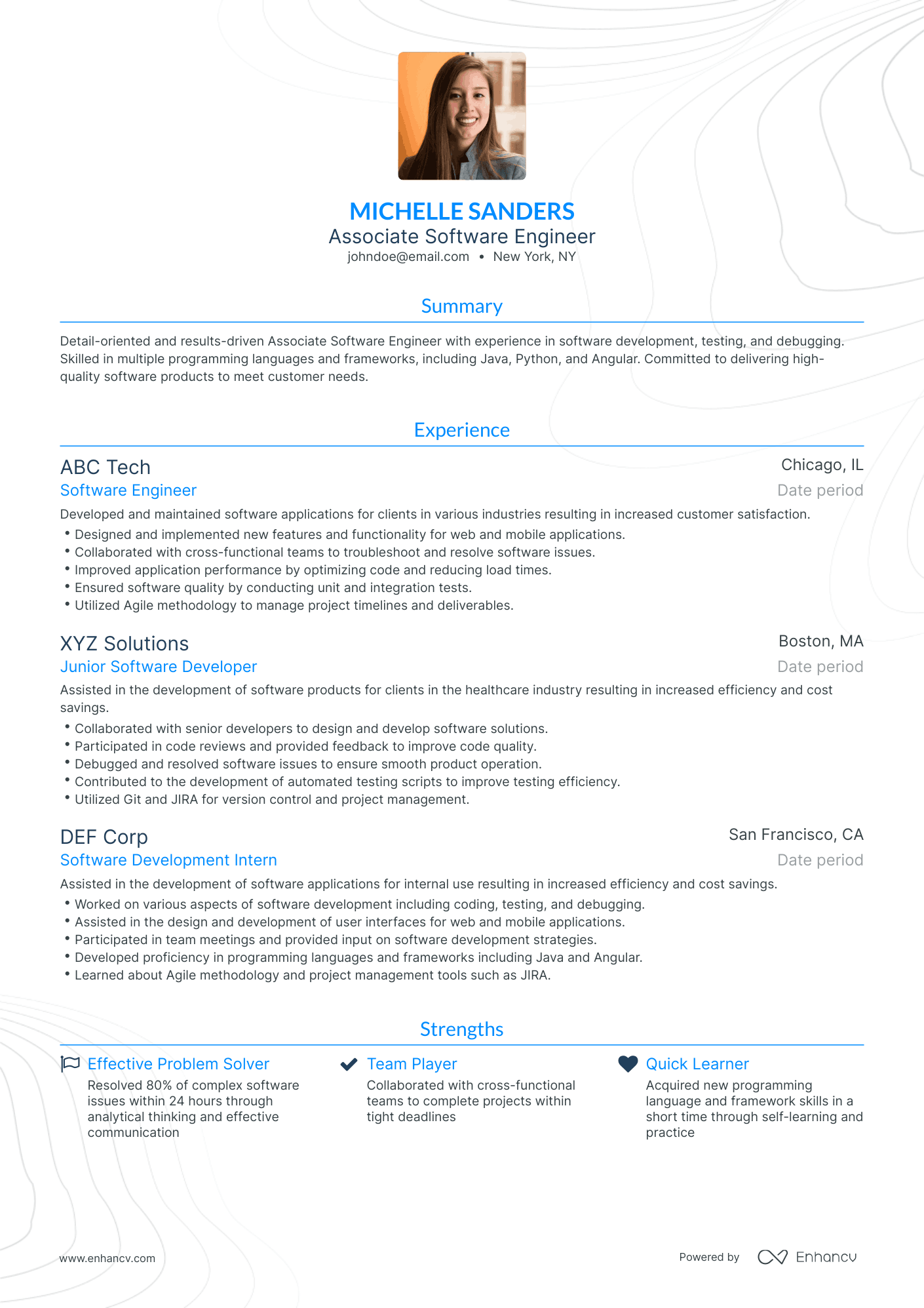 5 Associate Software Engineer Resume Examples & Guide for 2023