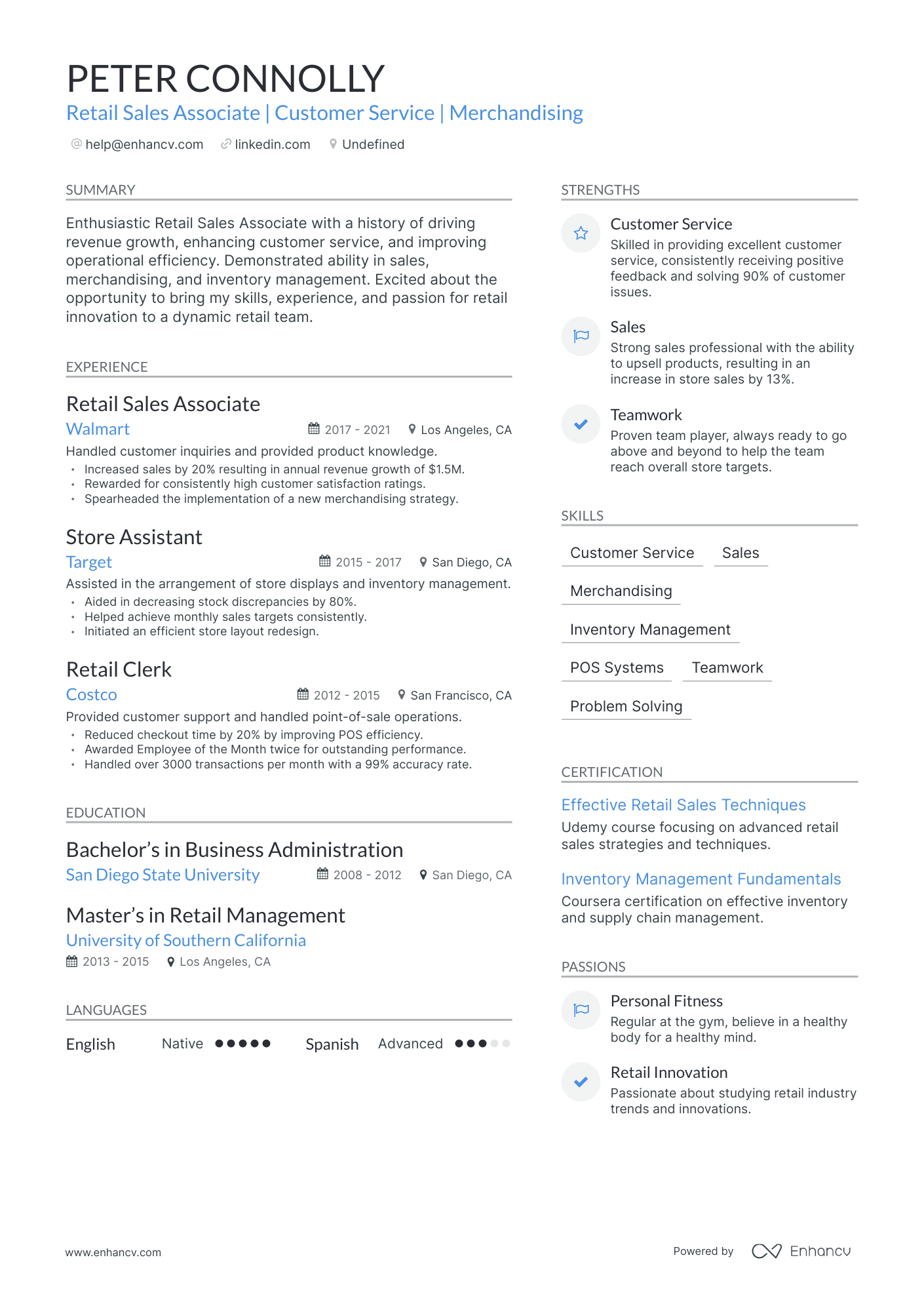 5 Retail Worker Resume Examples & Guide for 2024