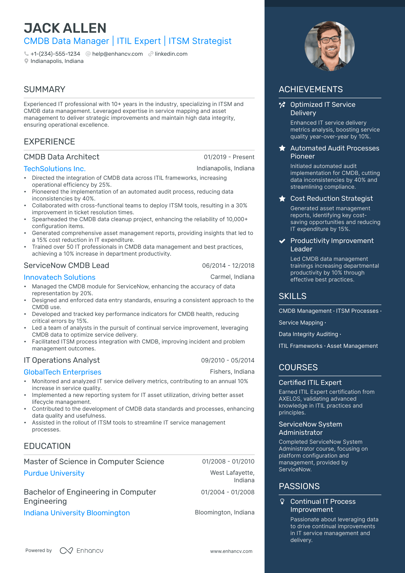 servicenow developer resume download