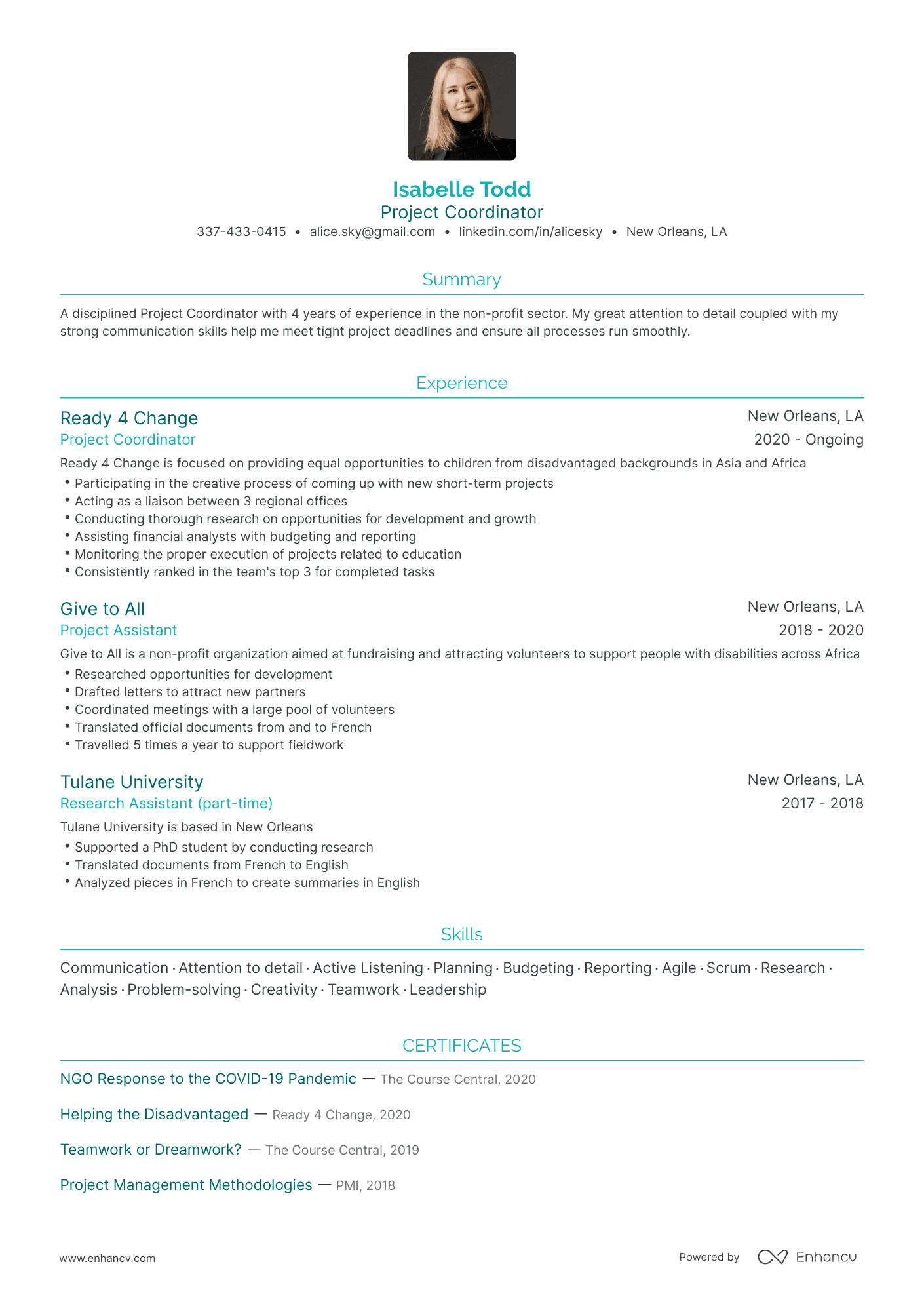 5 Non Profit Resume Examples & Guide For 2024