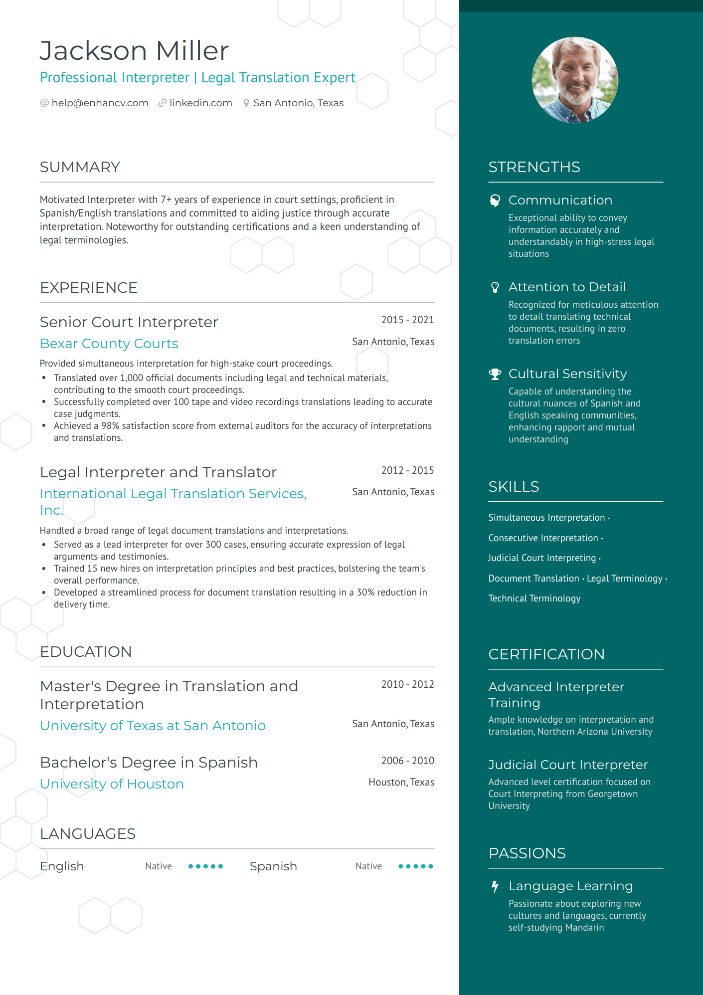 6 Interpreter Resume Examples & Guide for 2024