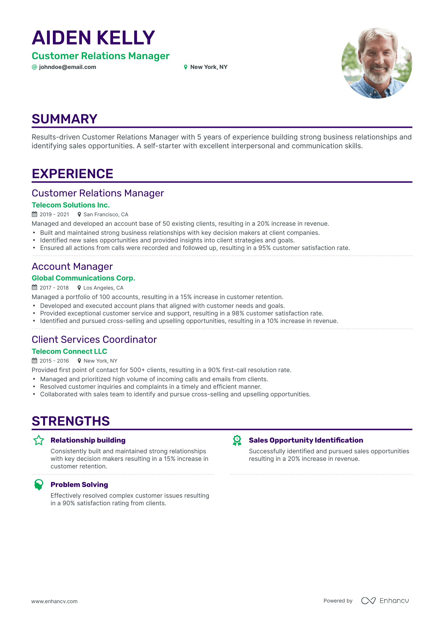 5 Customer Relations Manager Resume Examples & Guide for 2024