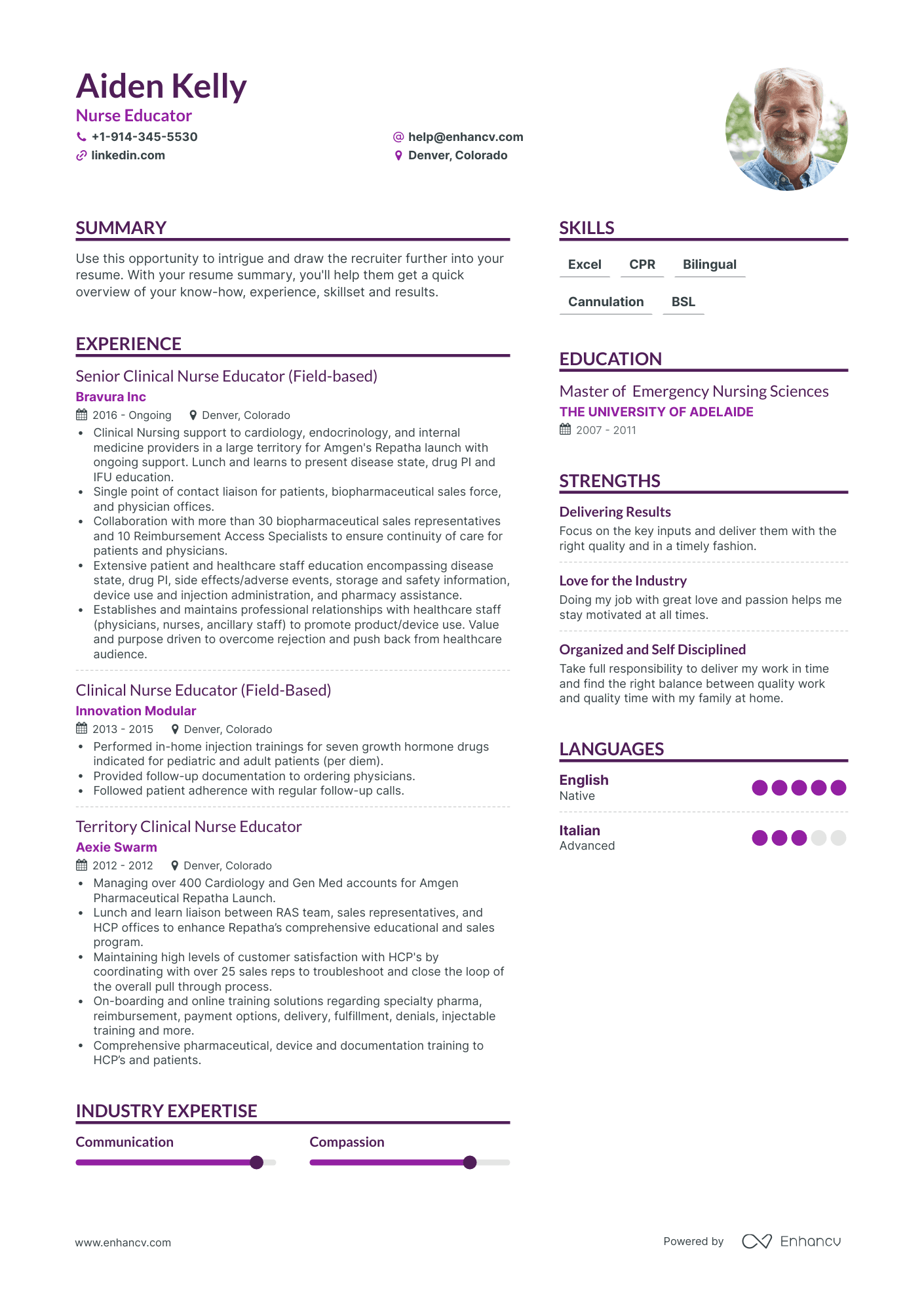 Nurse Educator Resume Examples & Guide for 2023 (Layout, Skills ...