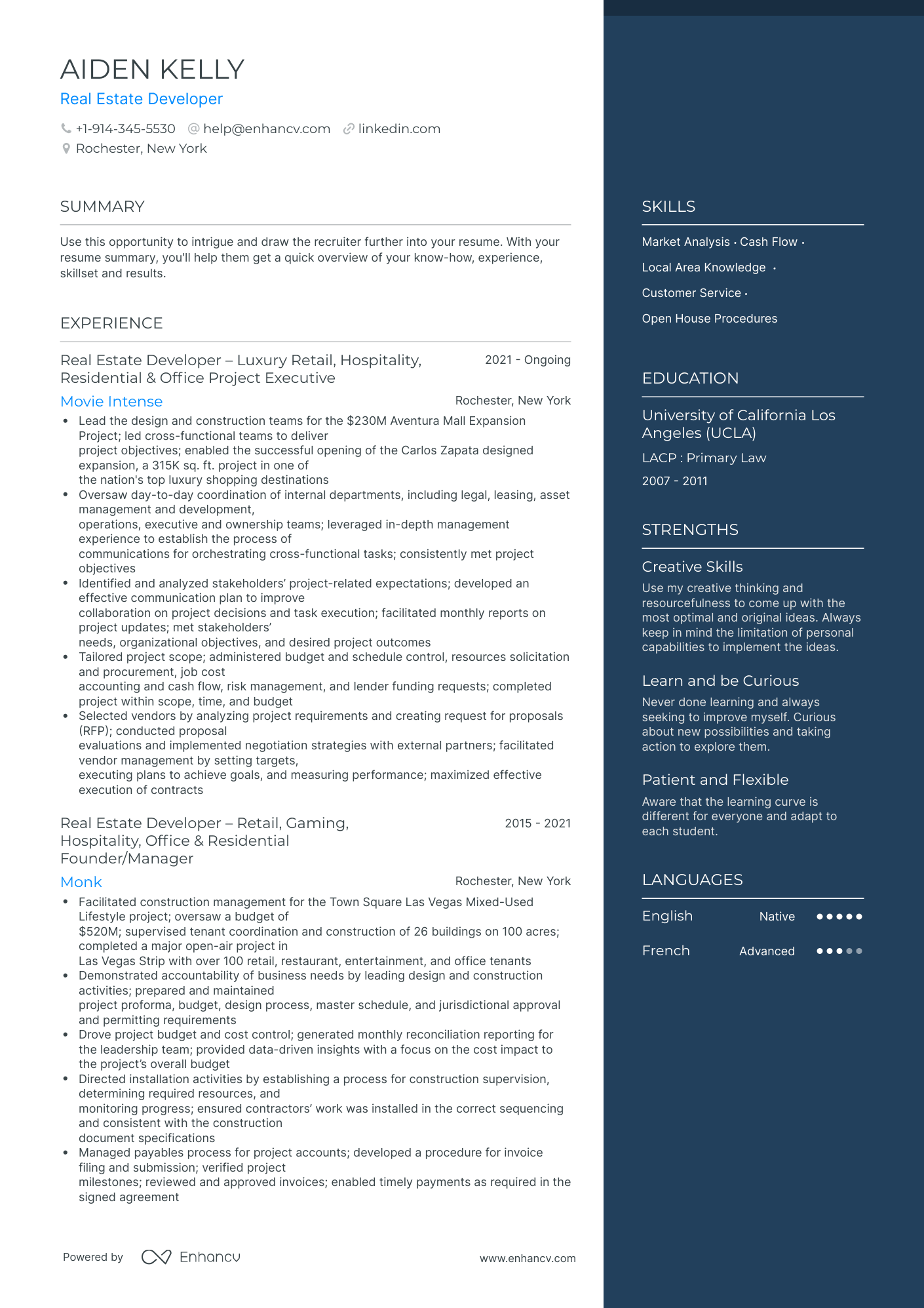 Real Estate Developer Resume Examples & Guide for 2023 (Layout, Skills, Keywords & Job Description)