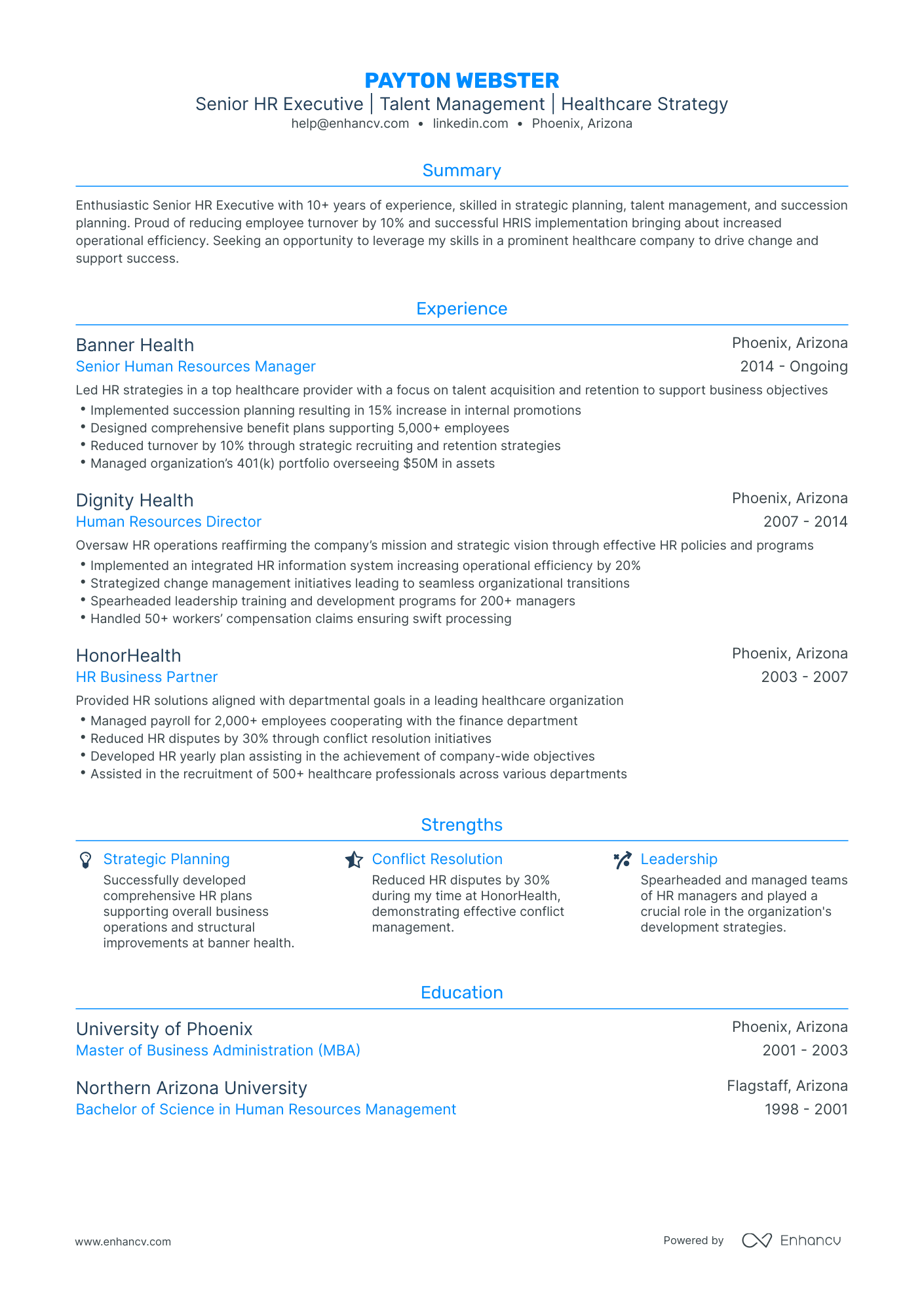 human resources officer resume no experience