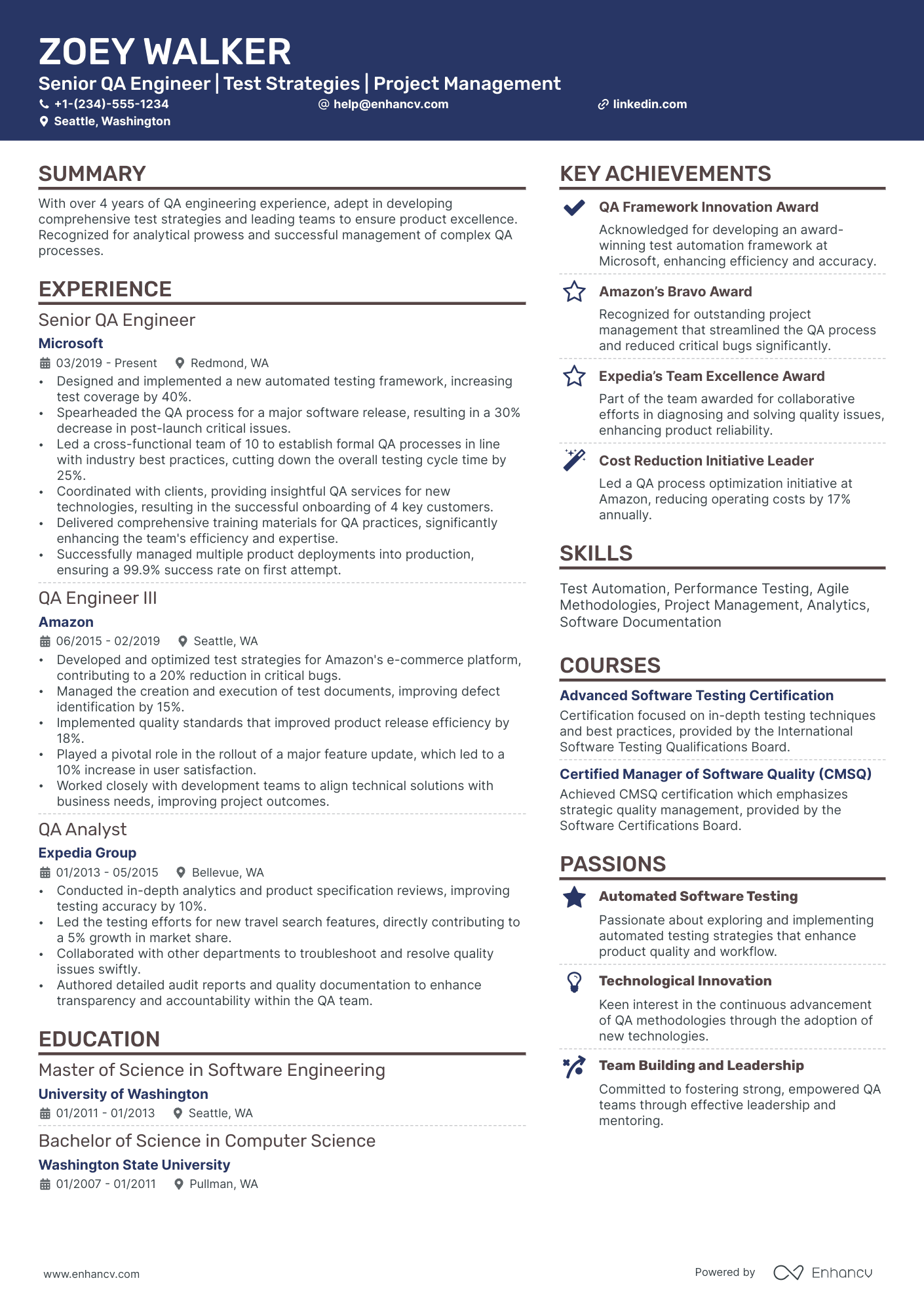 10 QA Manager Resume Examples & Guide for 2025