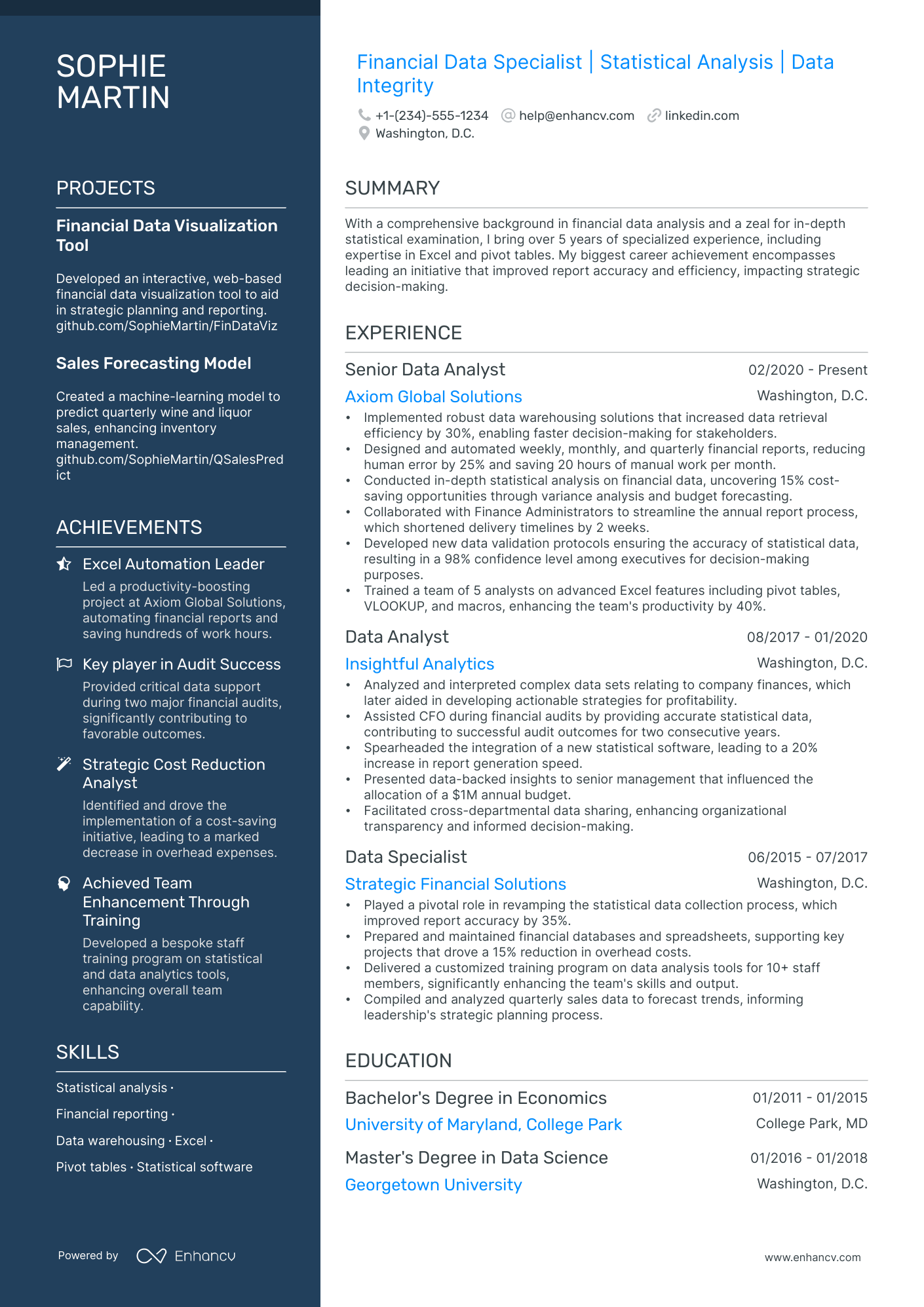 5 Data Specialist Resume Examples & Guide for 2024