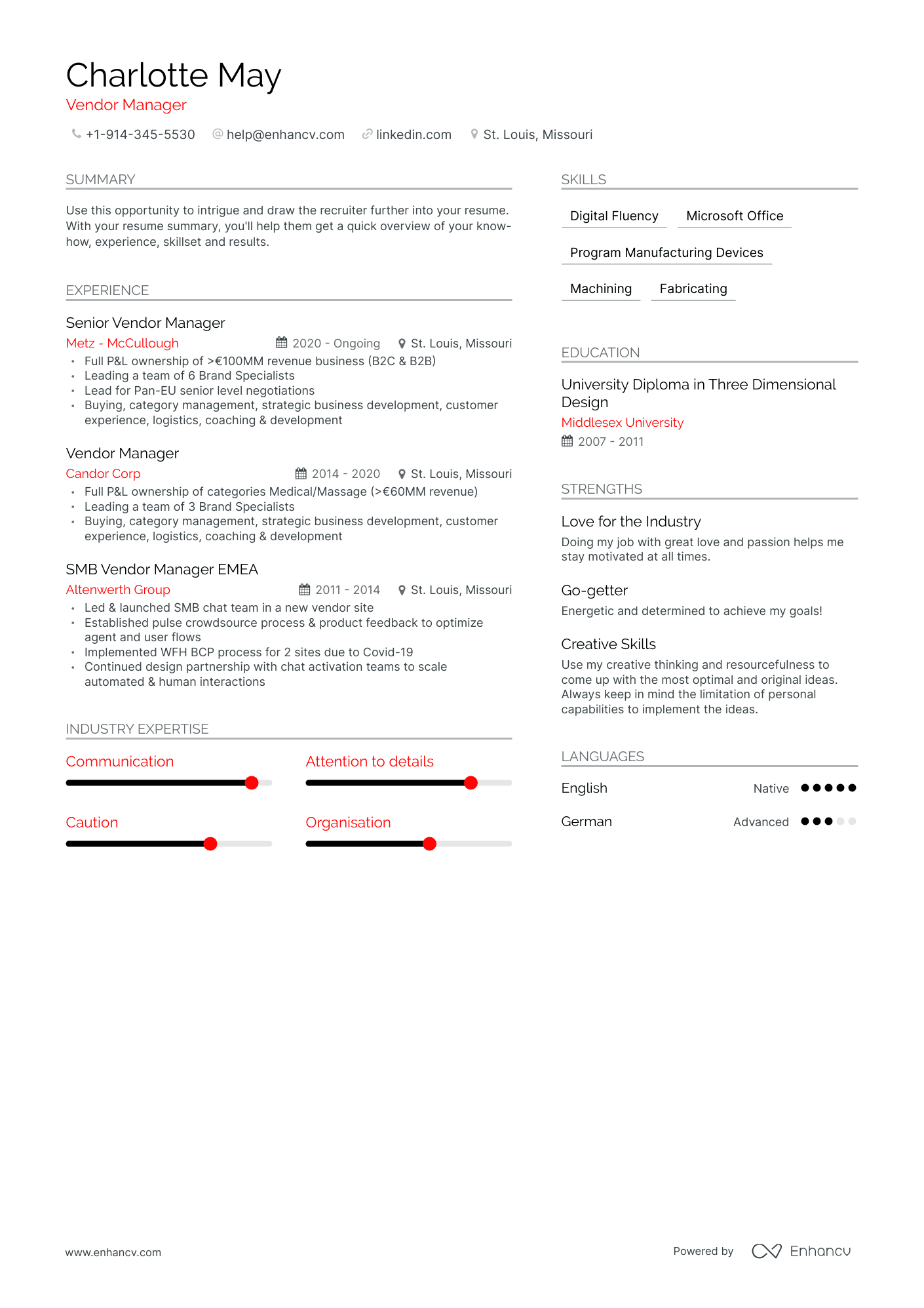 Vendor Manager Resume Examples & Guide for 2023 (Layout, Skills ...