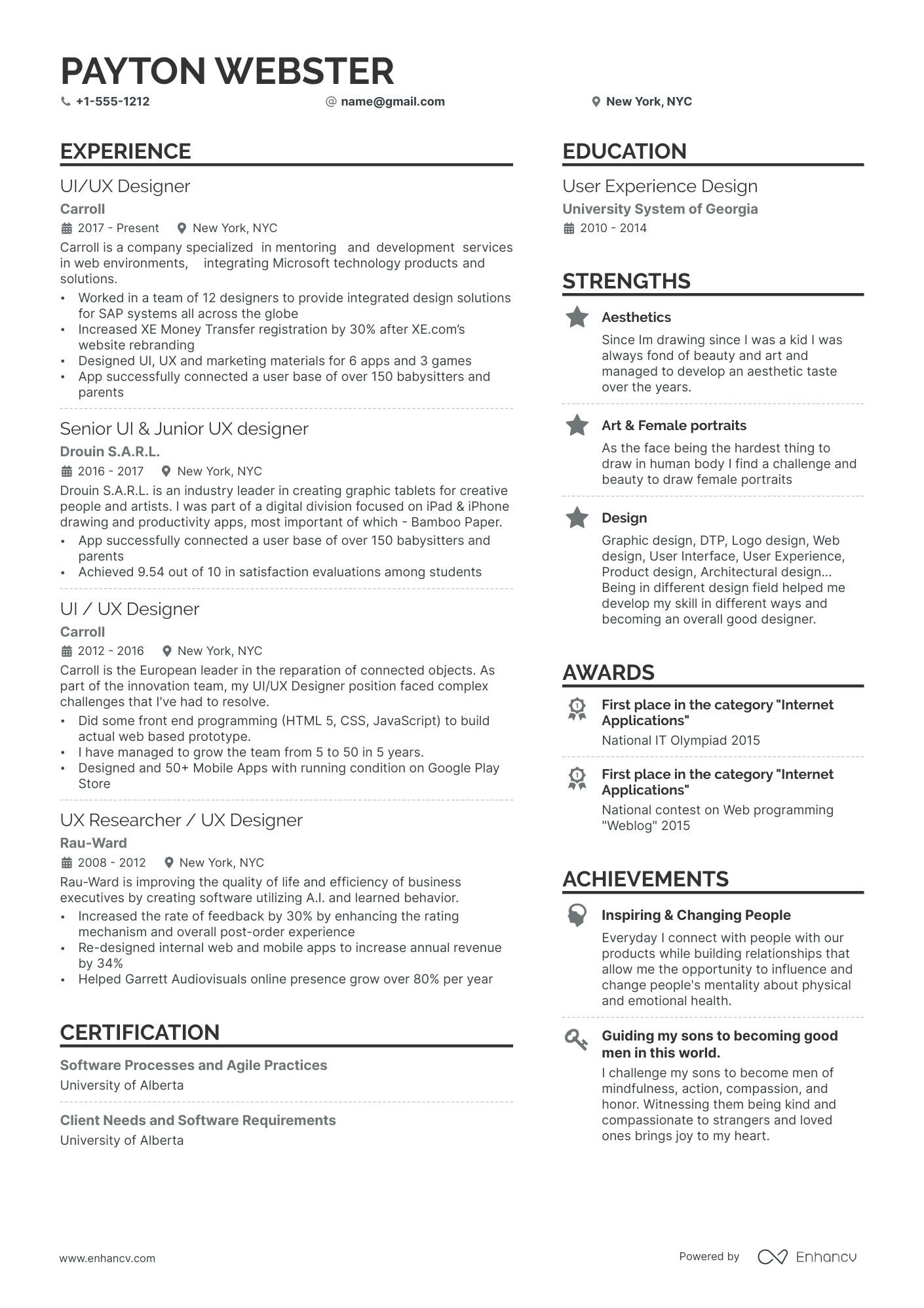 5 UI Designer Resume Examples & Guide for 2024