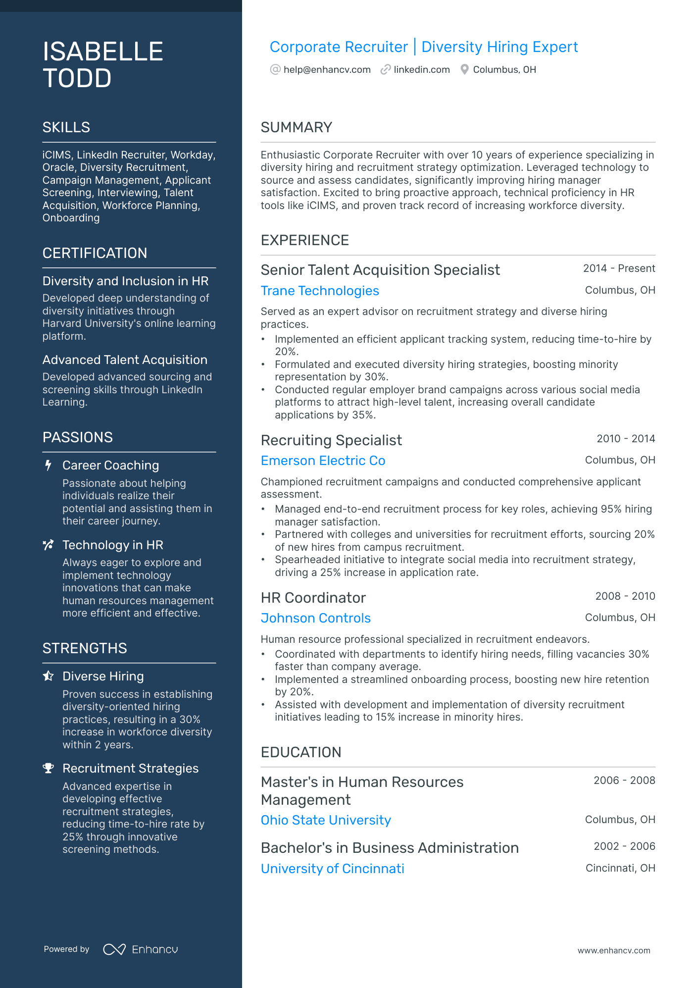 10 Corporate Recruiter Resume Examples & Guide for 2026