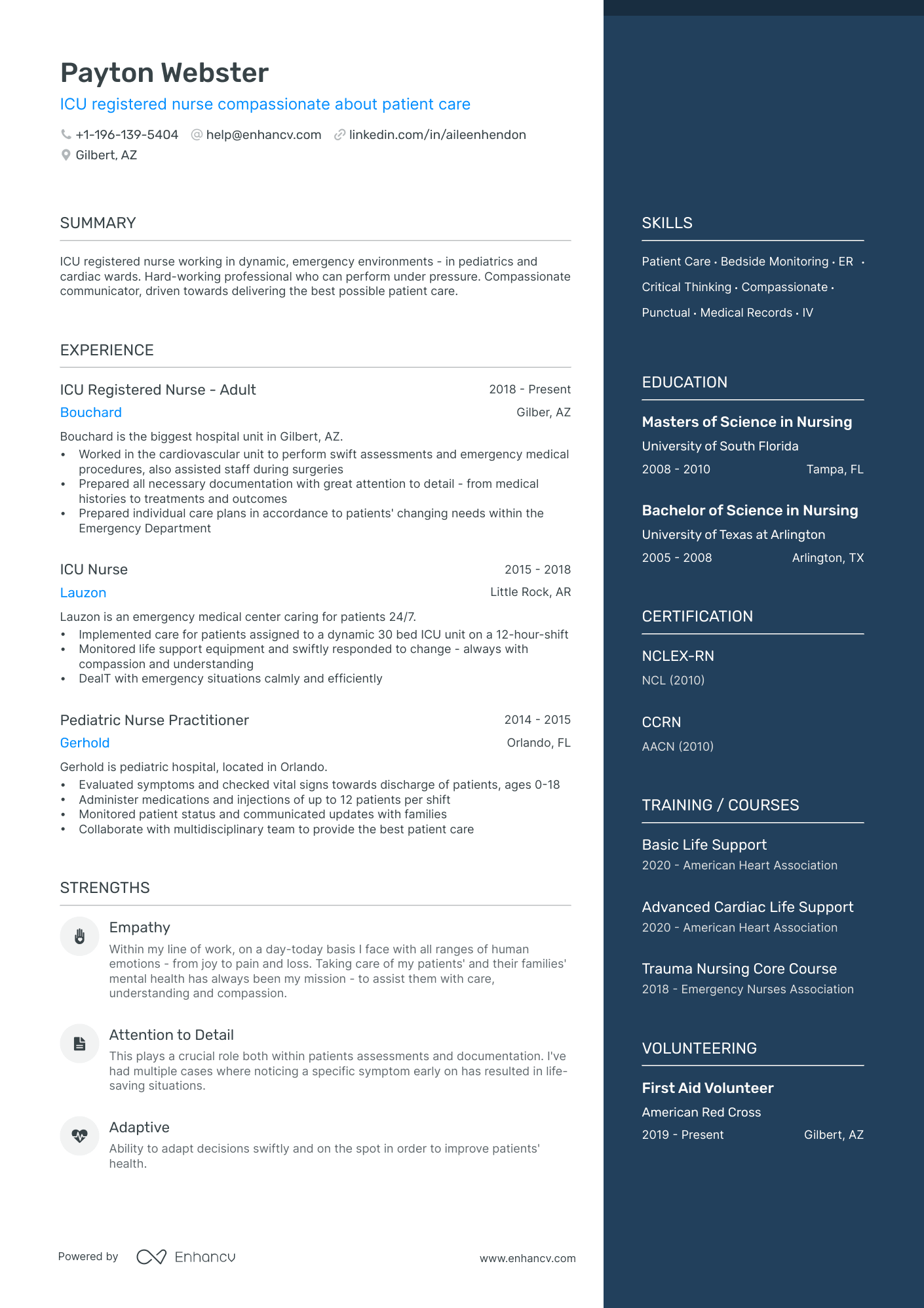 5 ICU Nurse Resume Examples & Guide for 2024